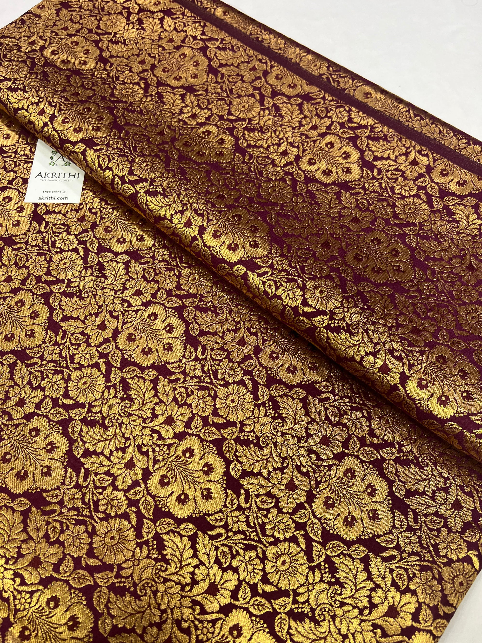 Handloom Banarasi brocade fabric