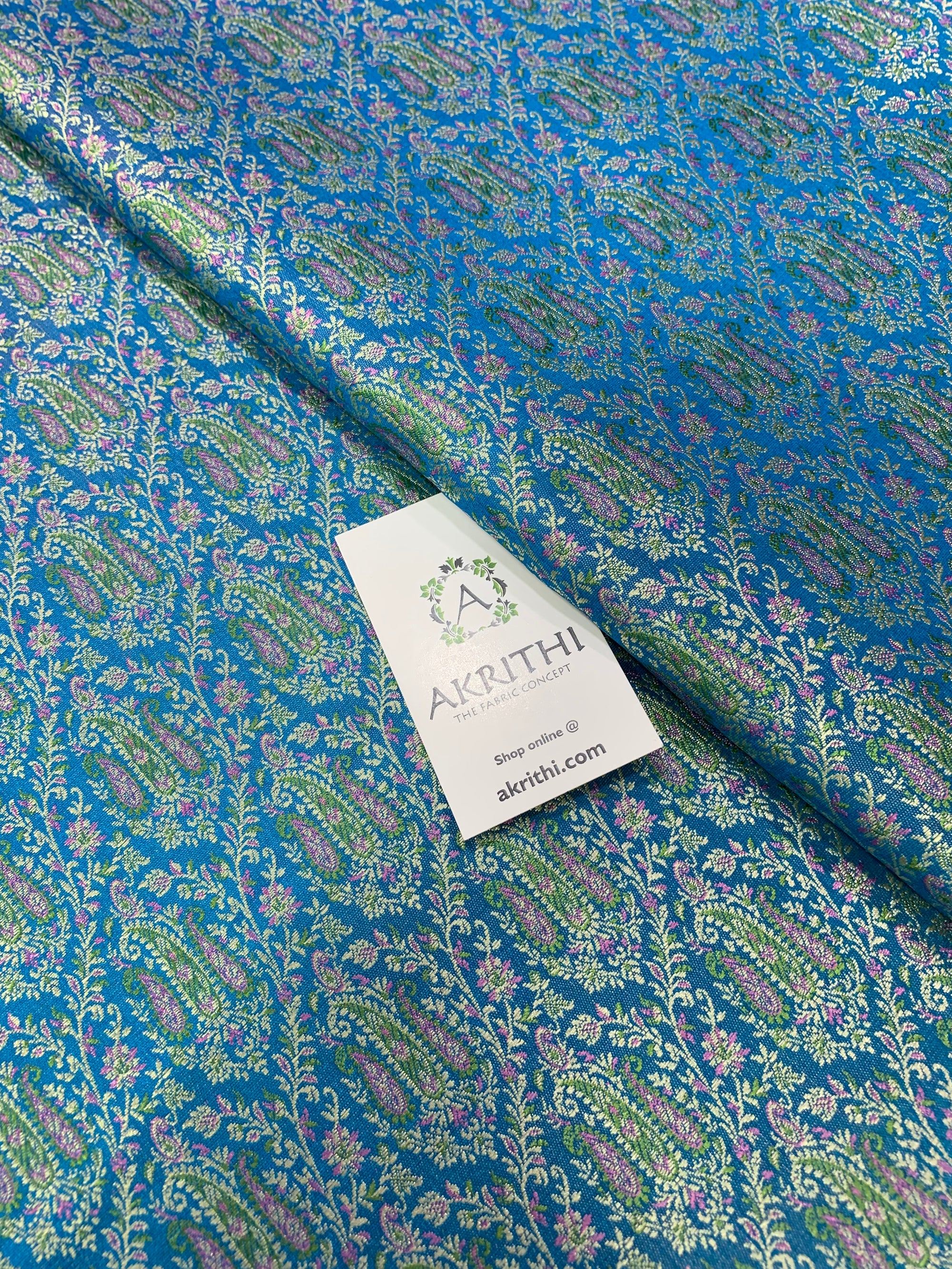 Handloom Banarasi brocade fabric