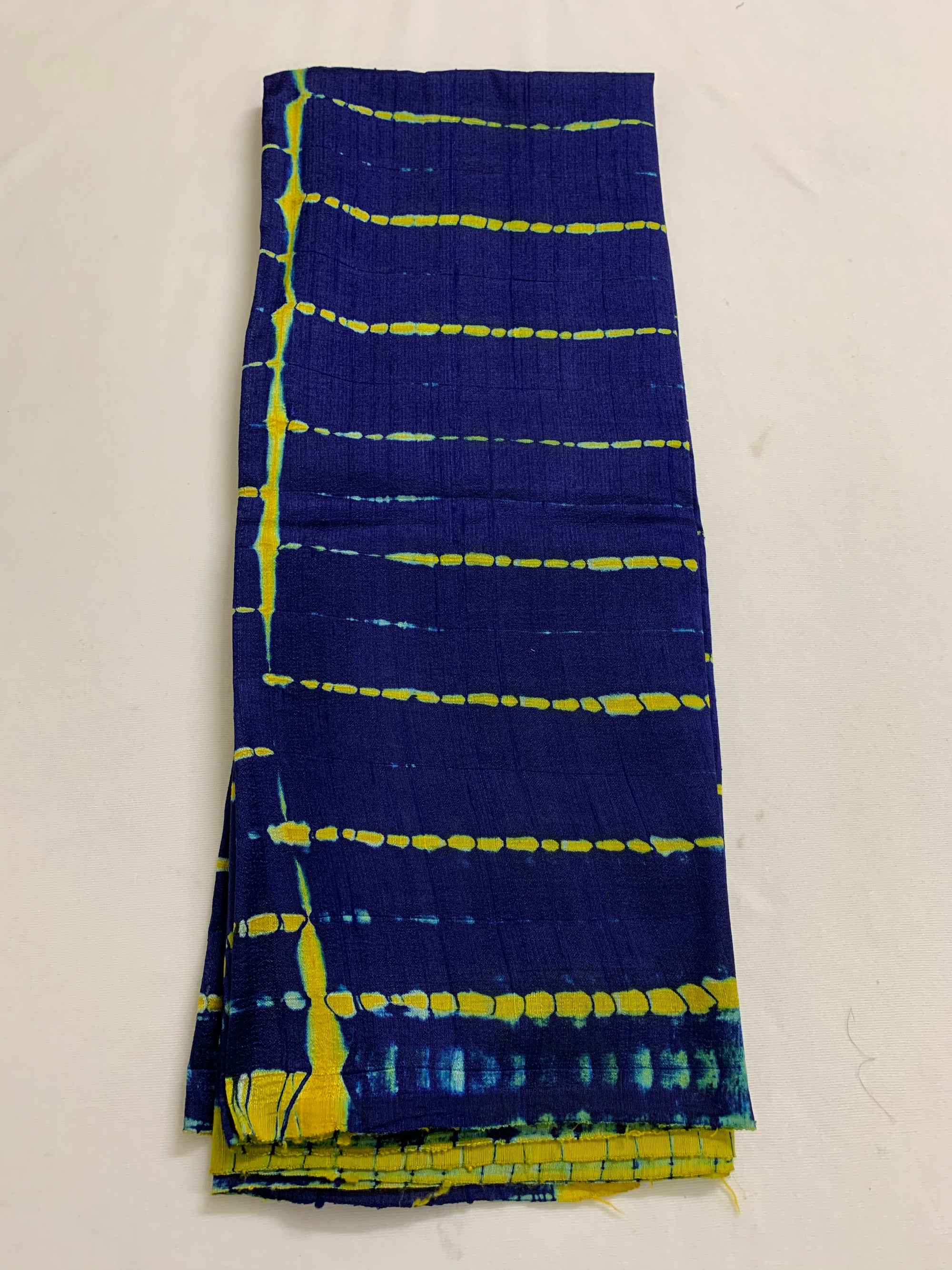 Shibori tie and dye pure raw silk kurta