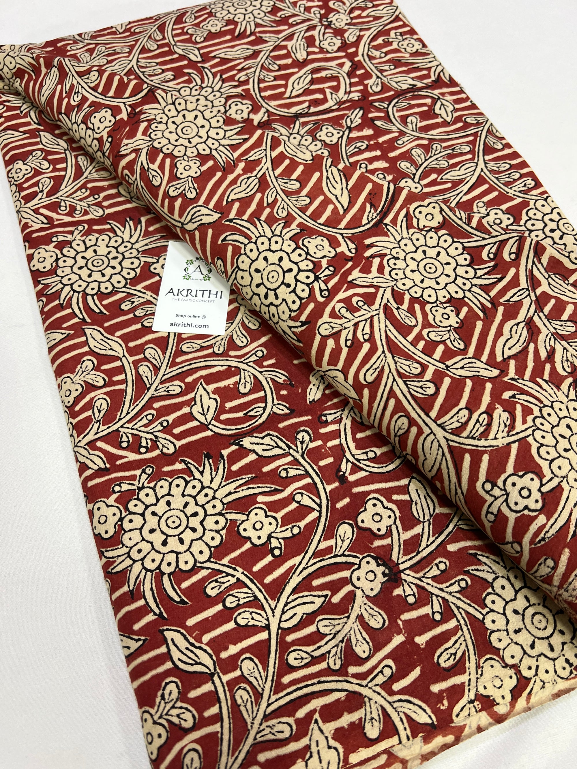 Hand block Printed pure cotton fabric