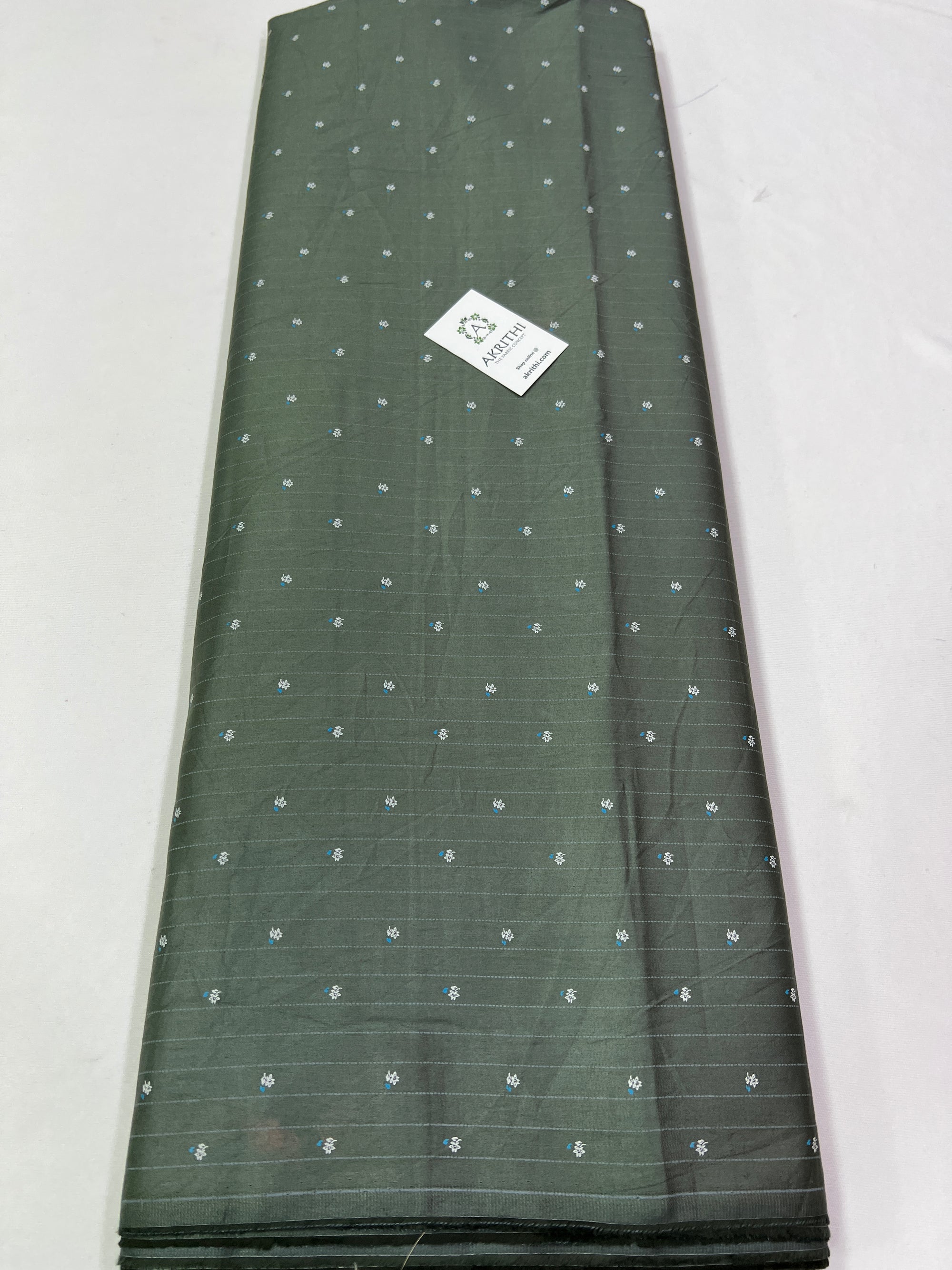 Printed pure satin cotton fabric