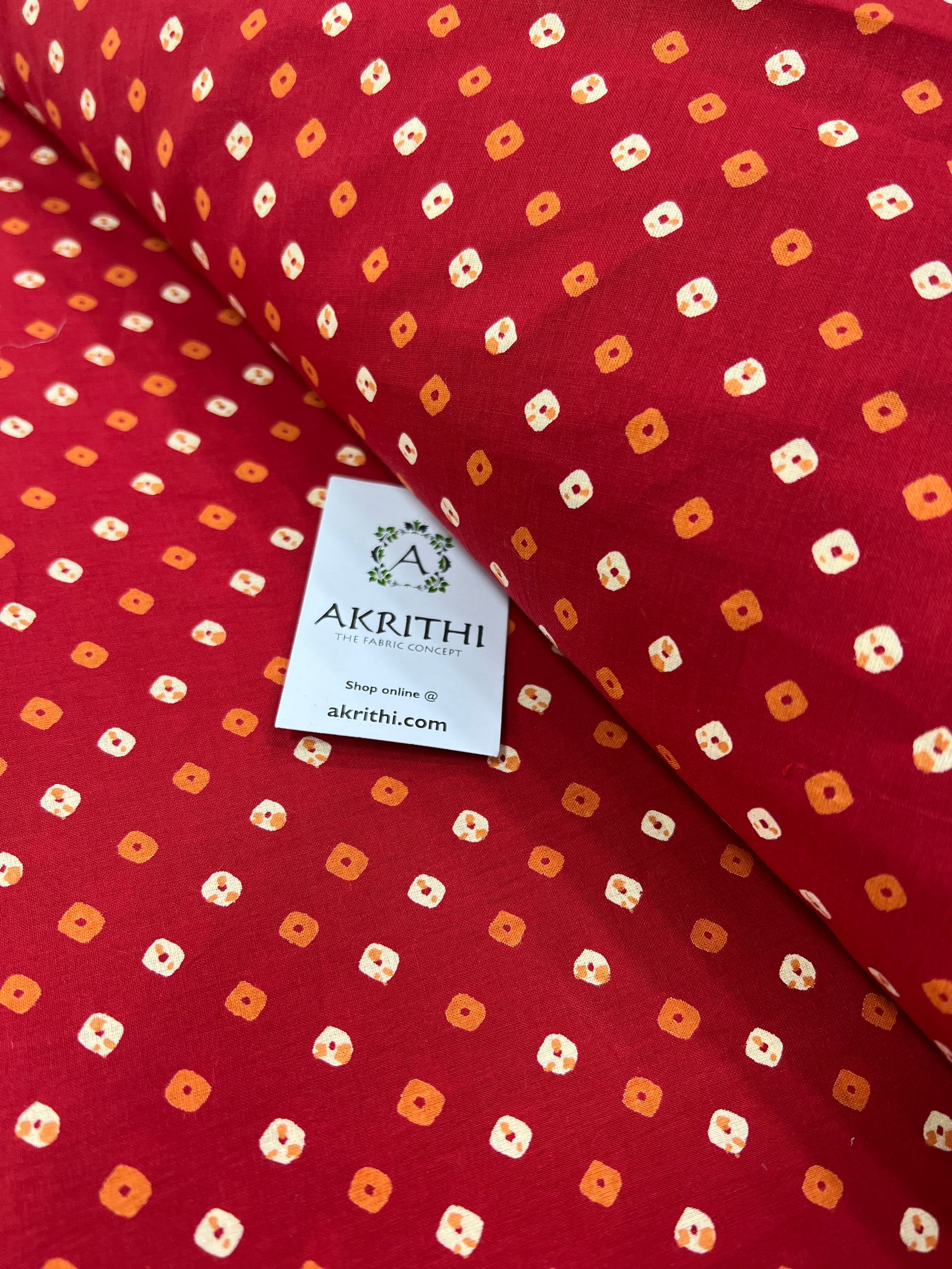 Printed pure cotton fabric