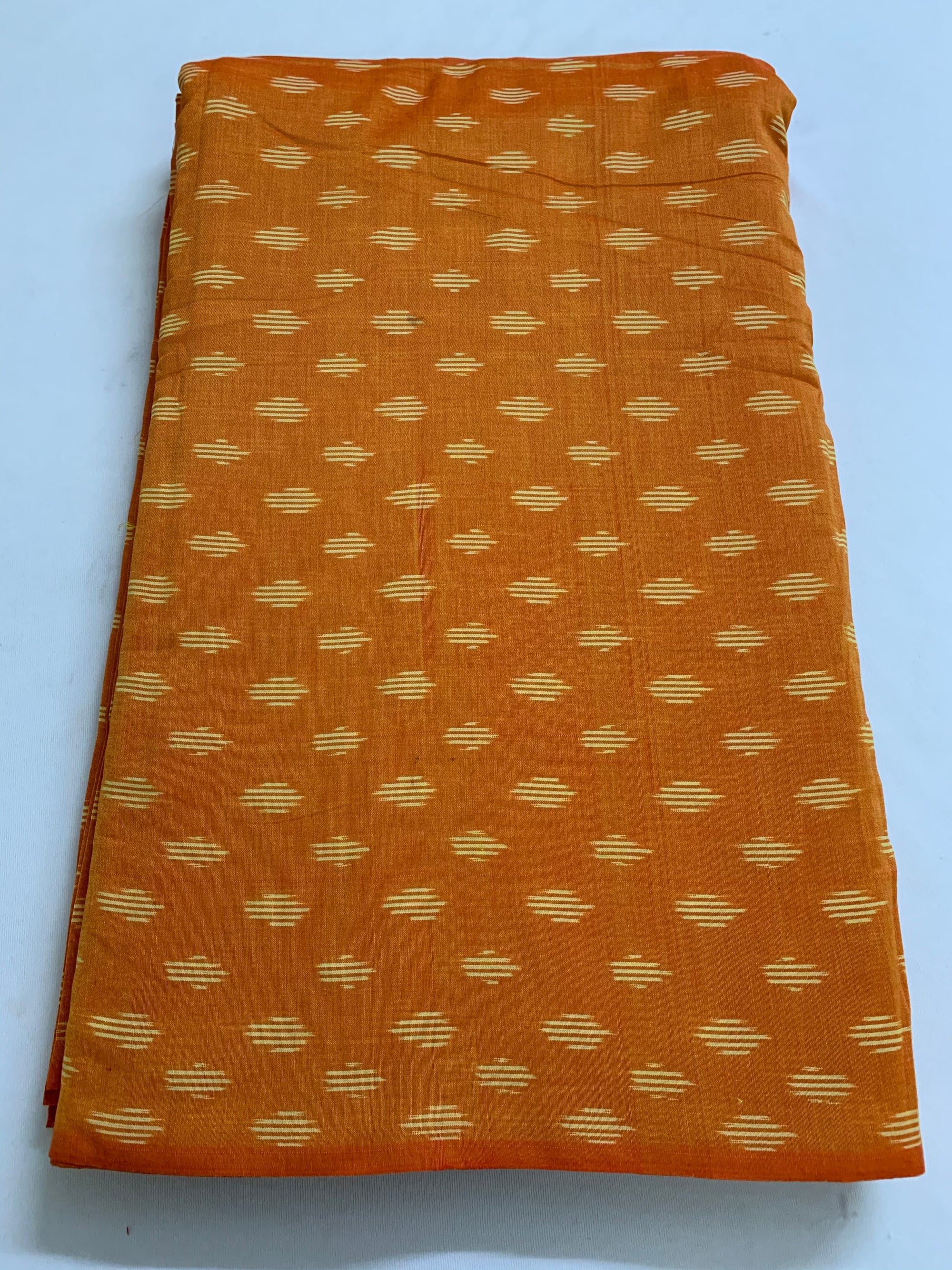 Ikat mercerised cotton fabric