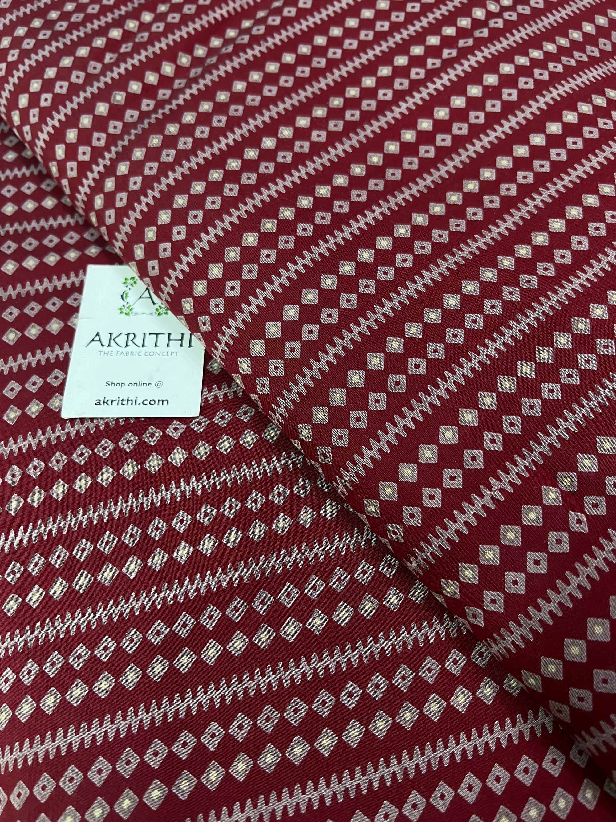 Digital printed silk fabric