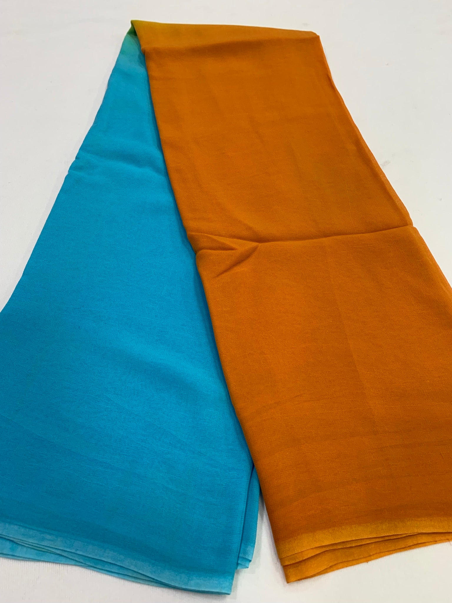 Shaded georgette saree
