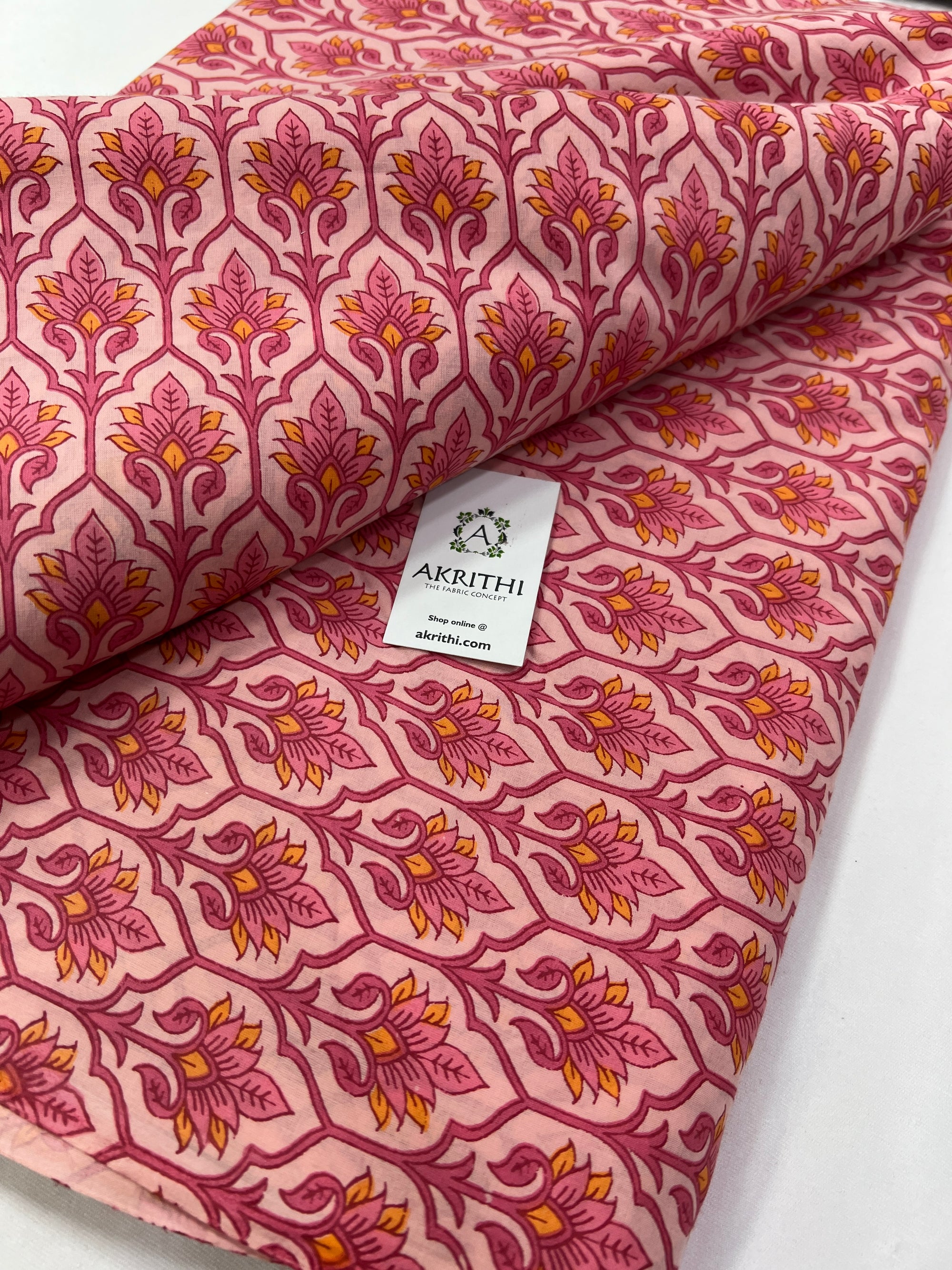 Printed pure cotton fabric