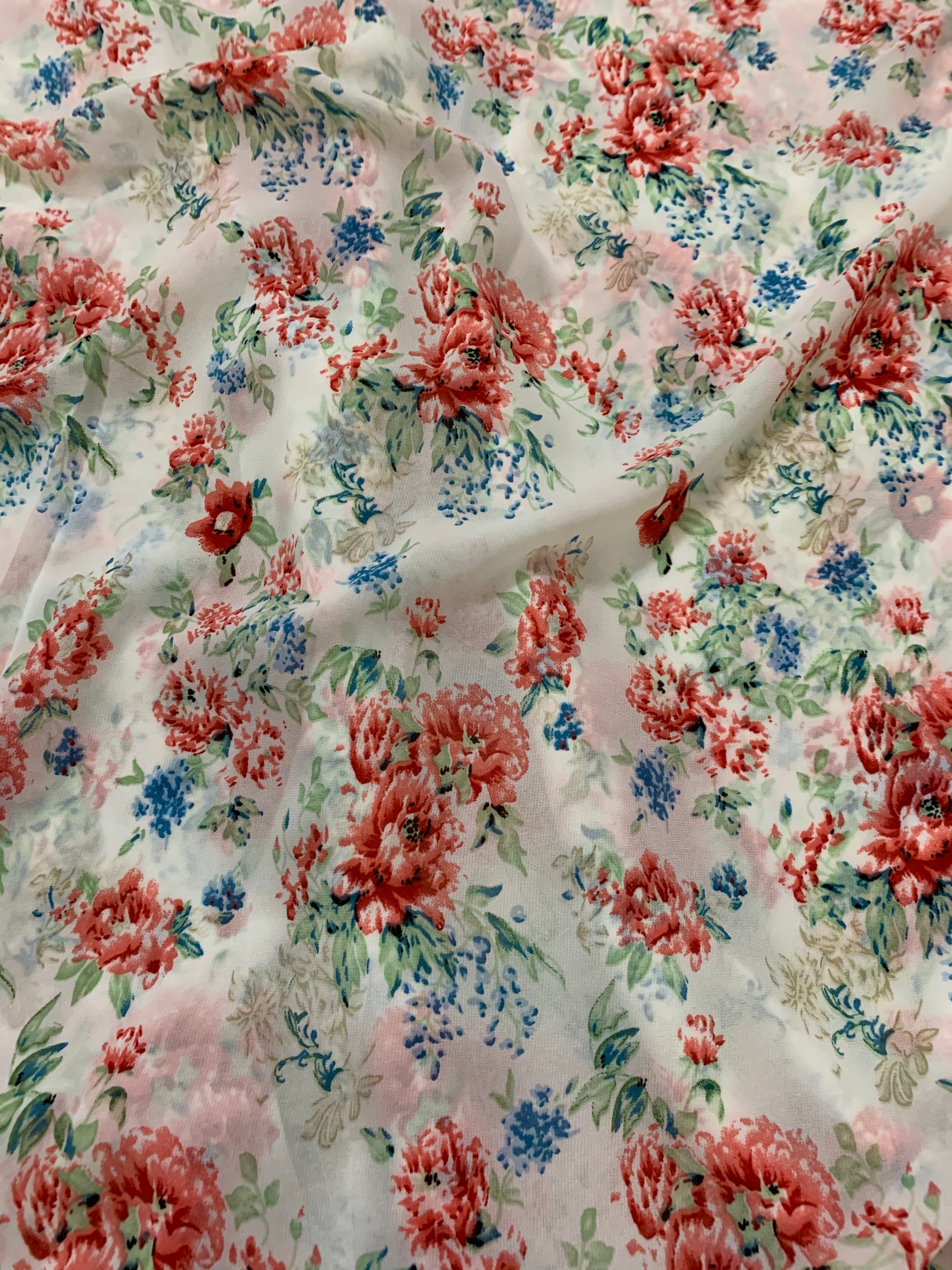 Digital floral Printed georgette fabric 56 inches width