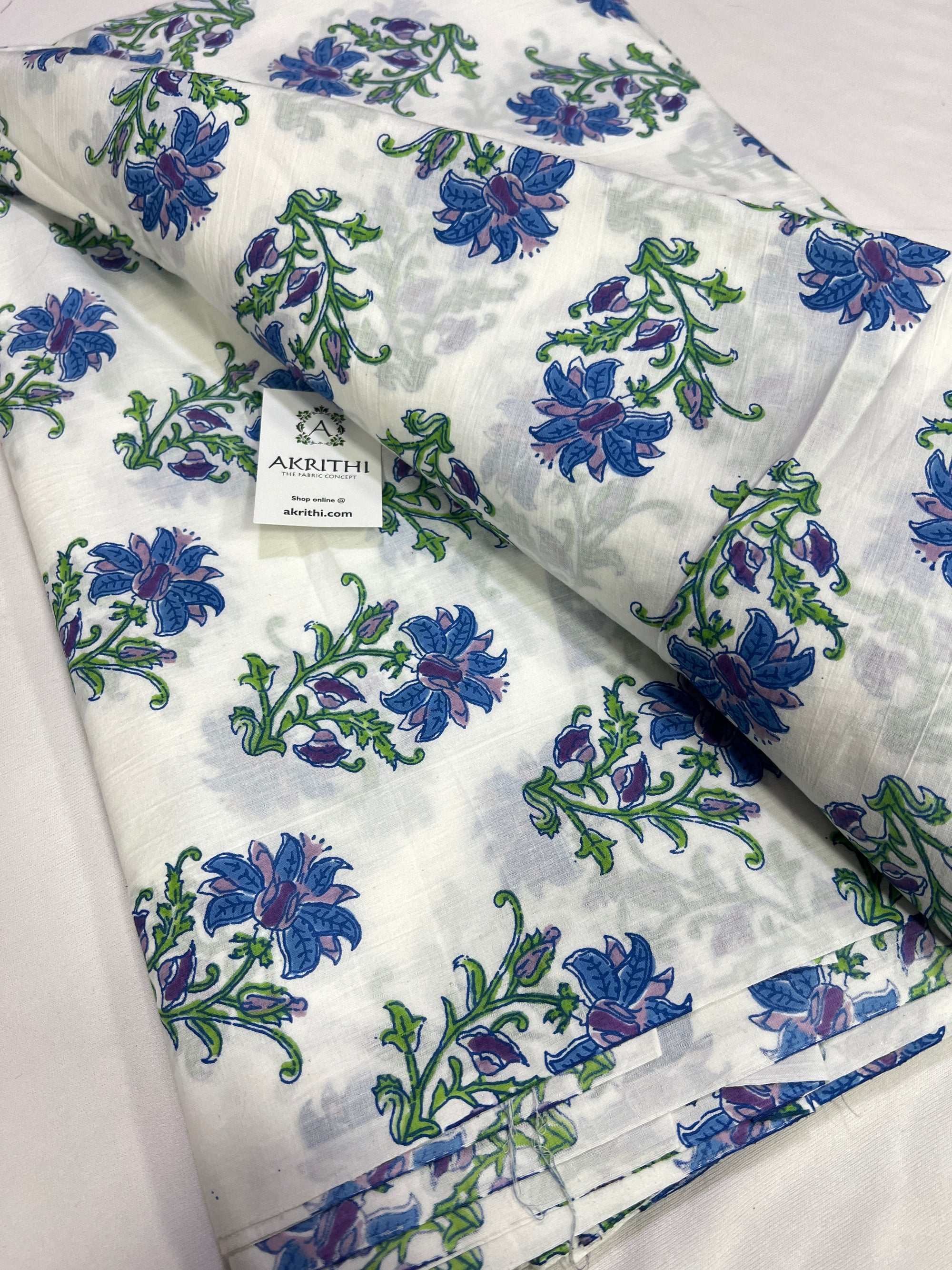 Printed pure cotton fabric