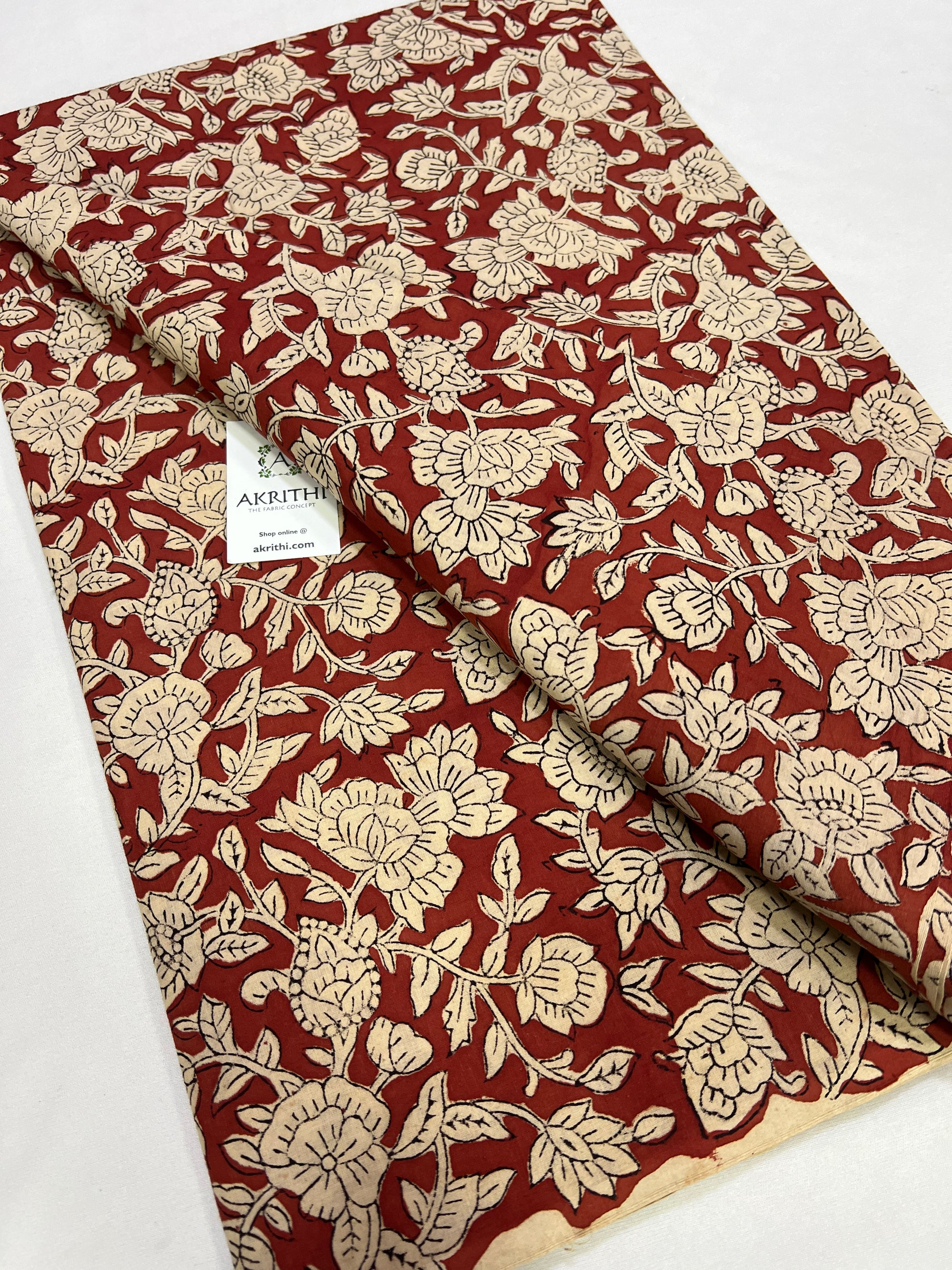 Hand block Printed pure cotton fabric