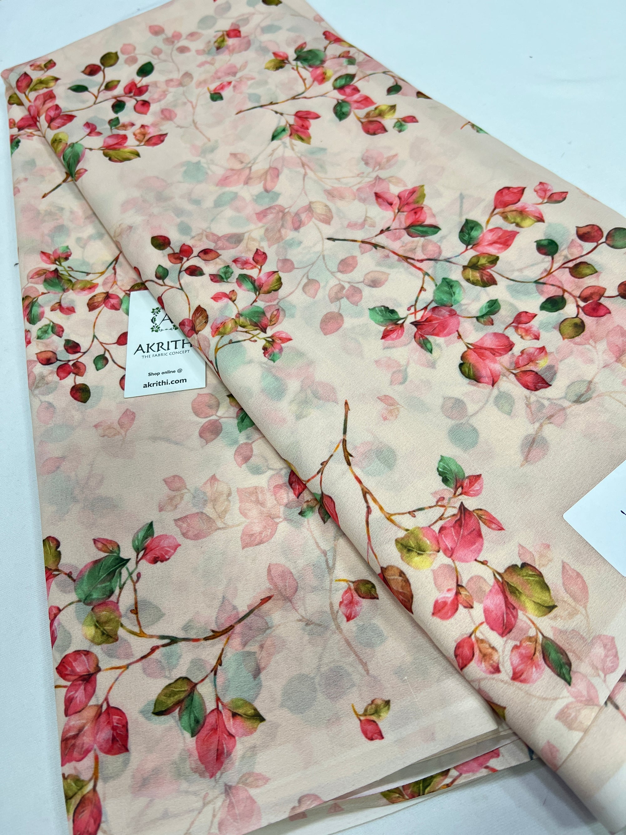 Digital printed georgette saree
