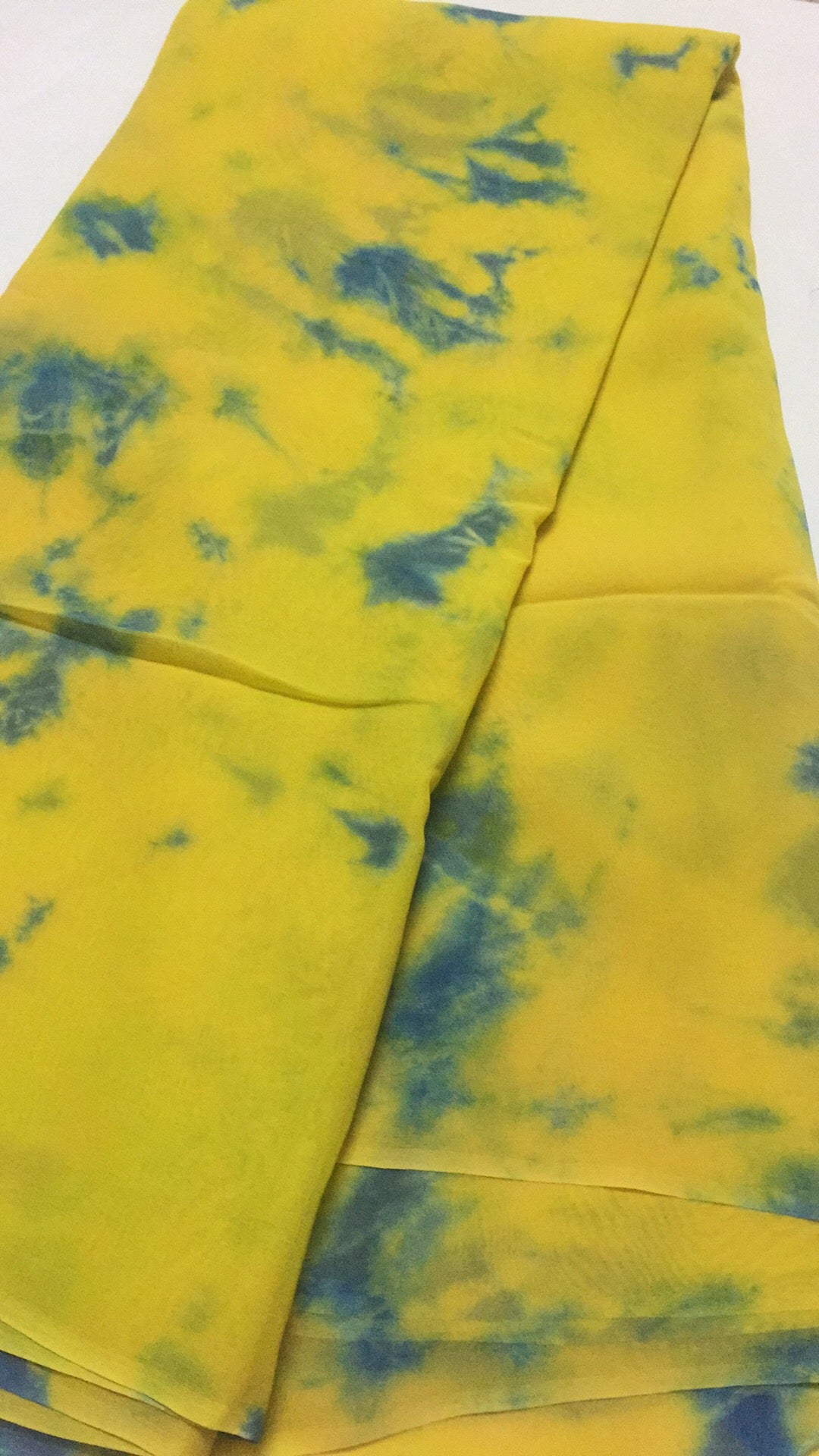 Shibori Georgette fabric