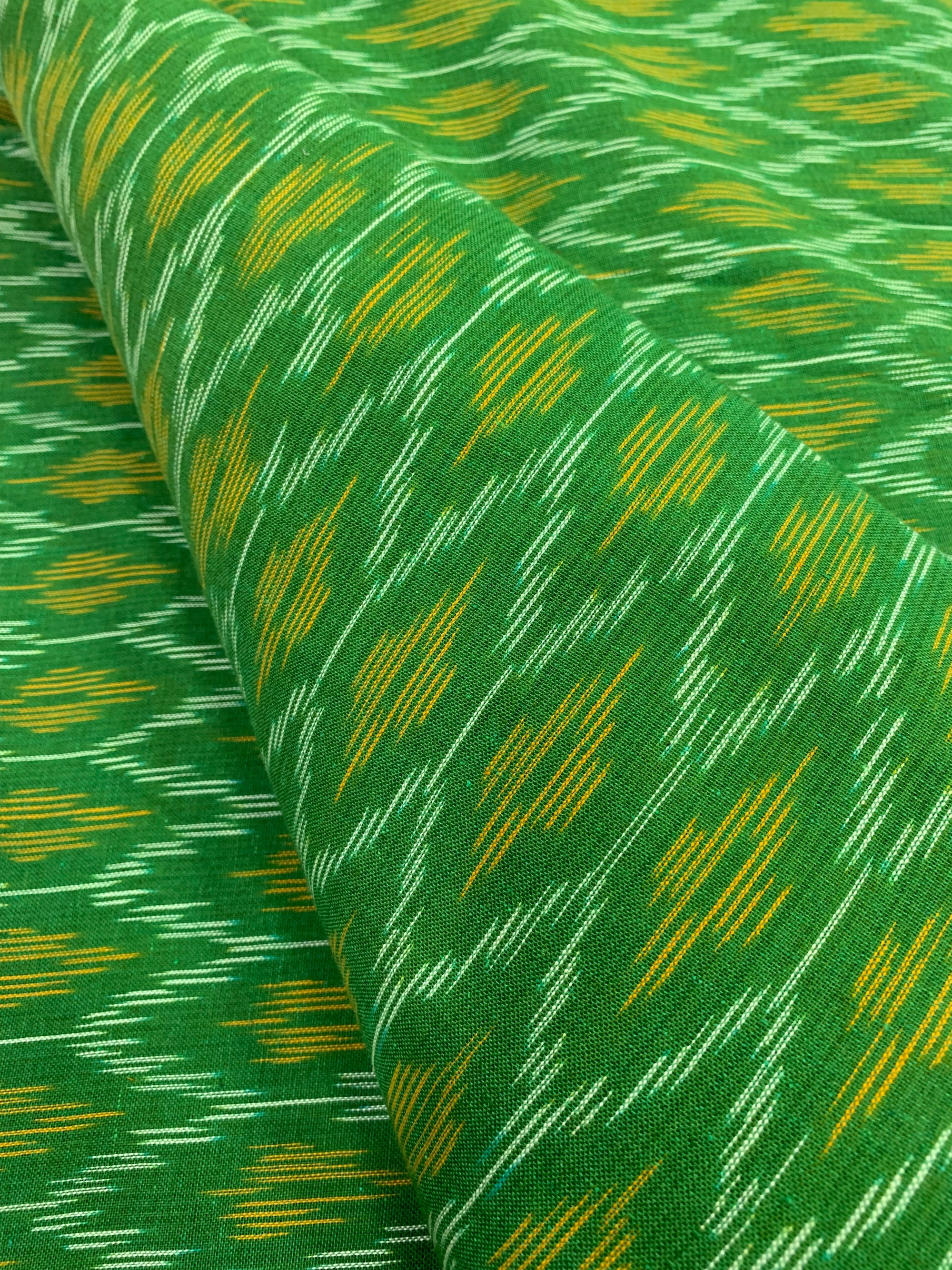 Ikat pure cotton fabric