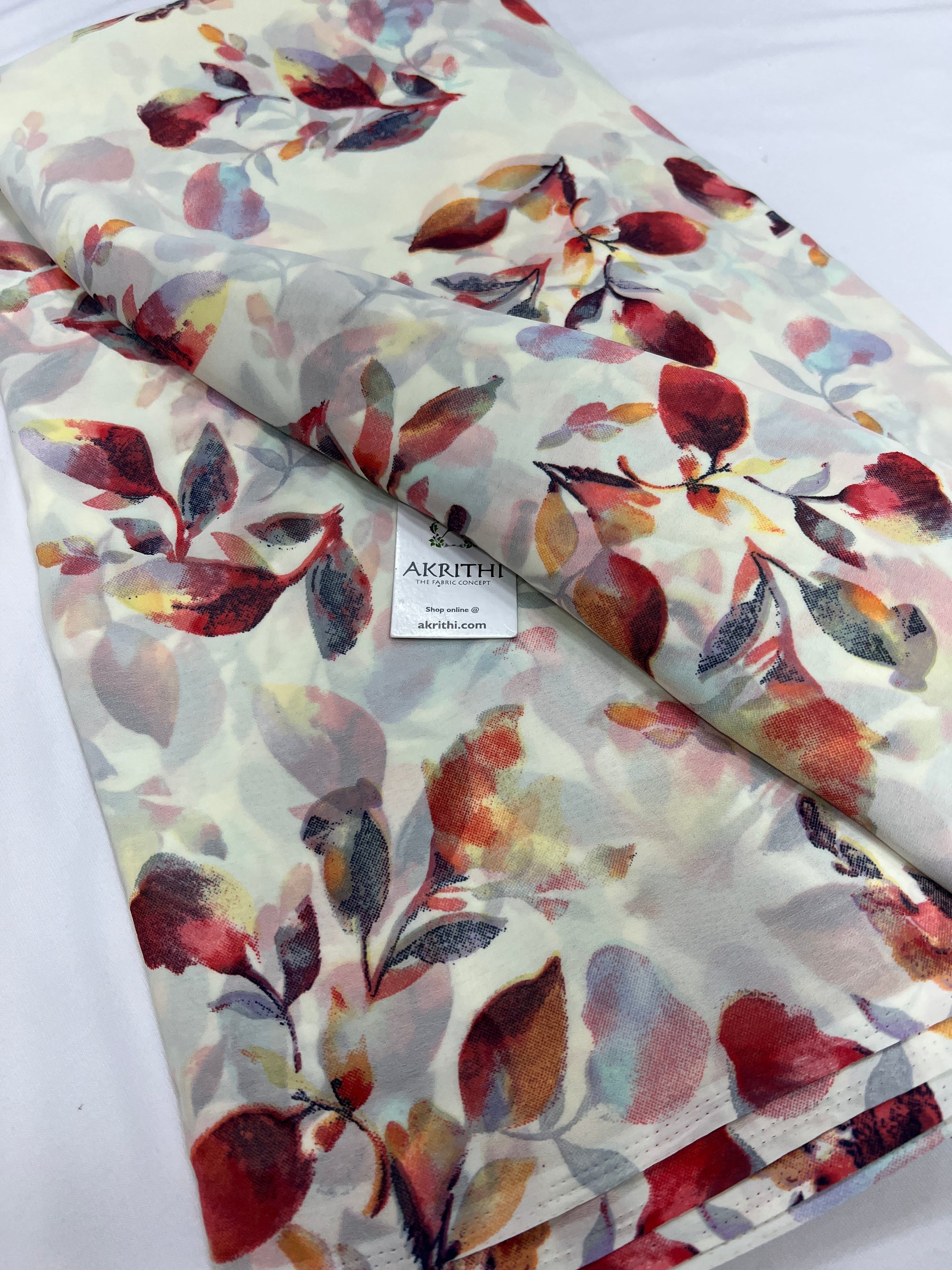 Floral printed georgette fabric
