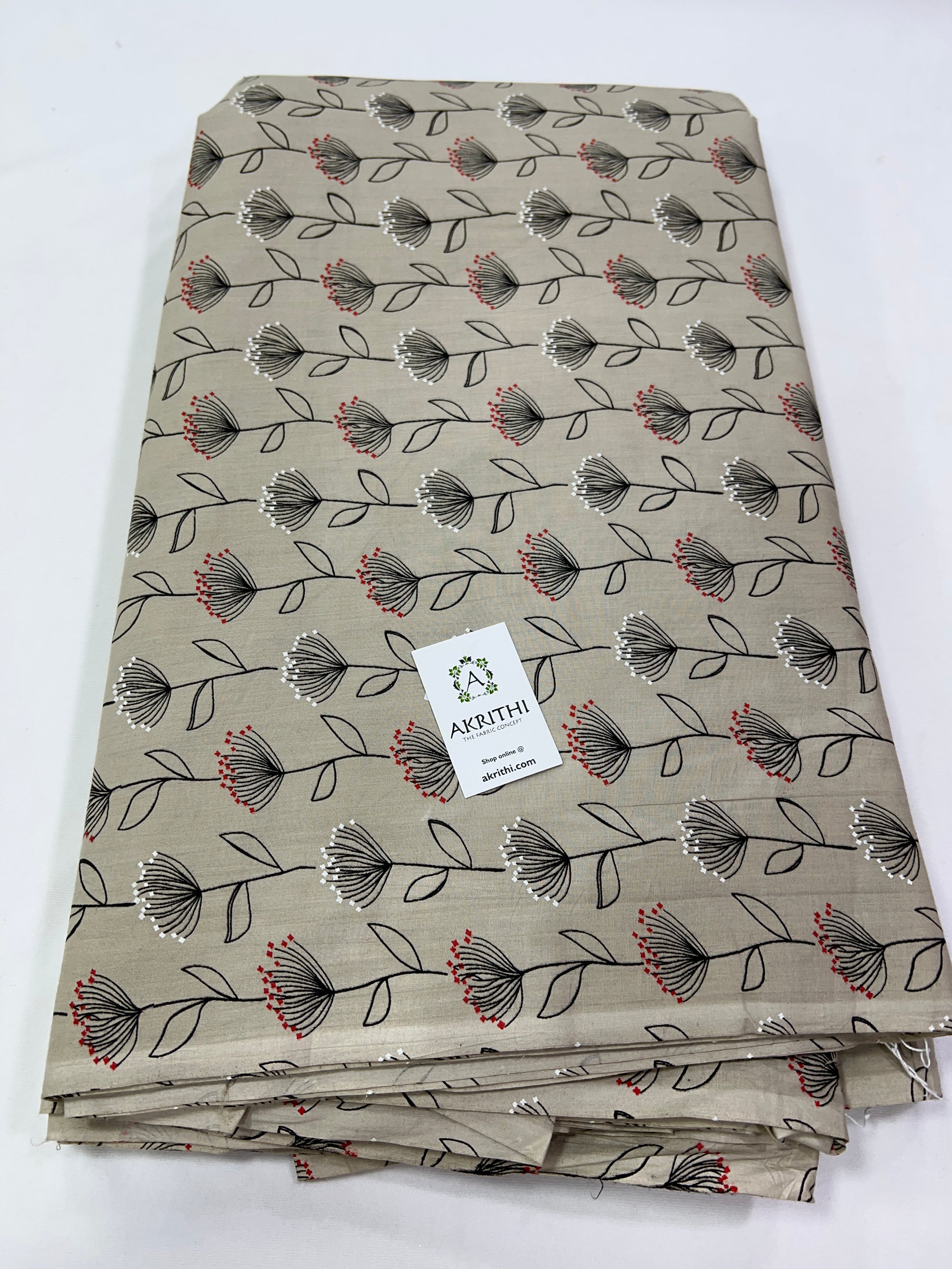 Printed pure cotton fabric