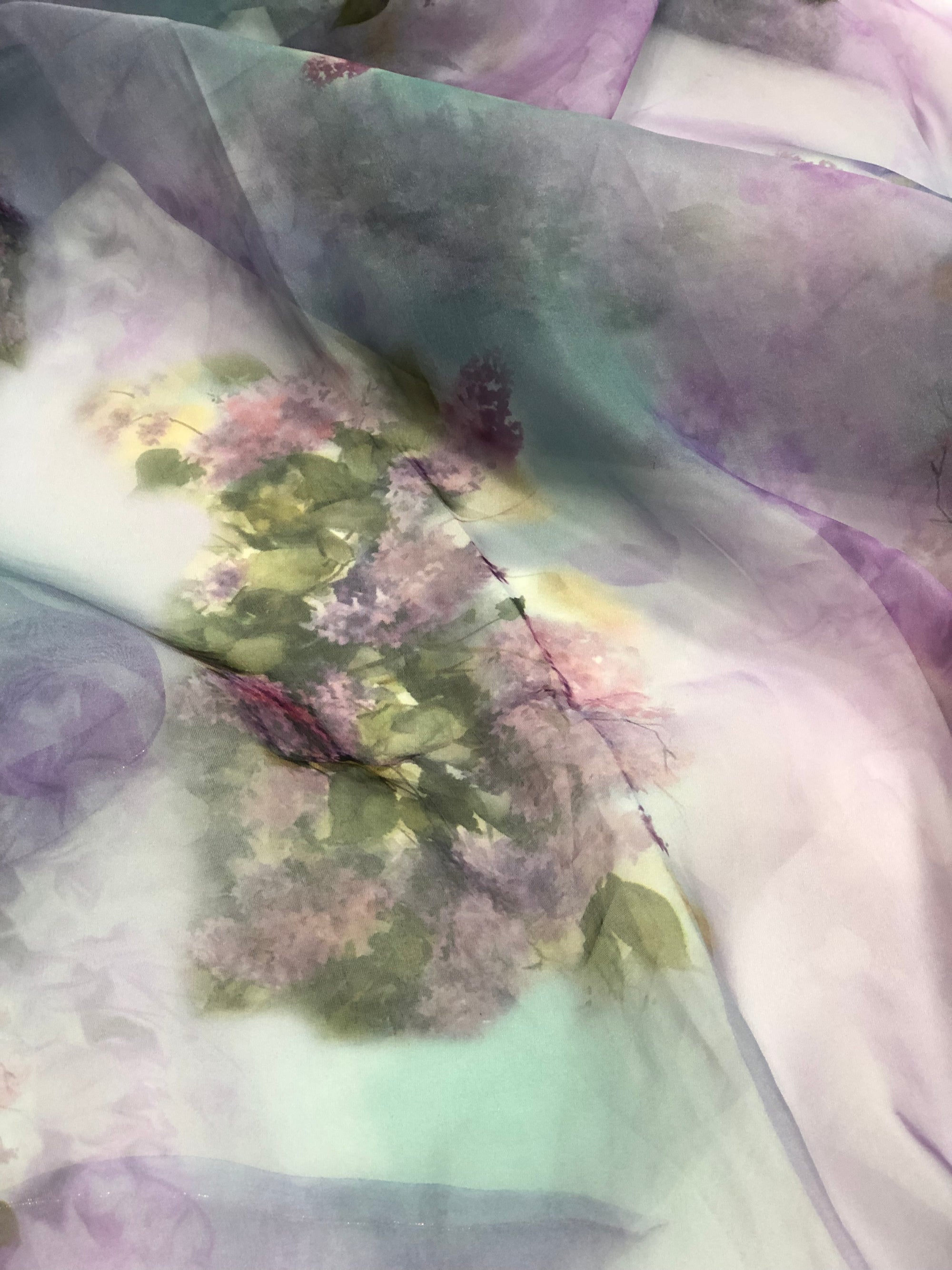 Digital Printed organza fabric