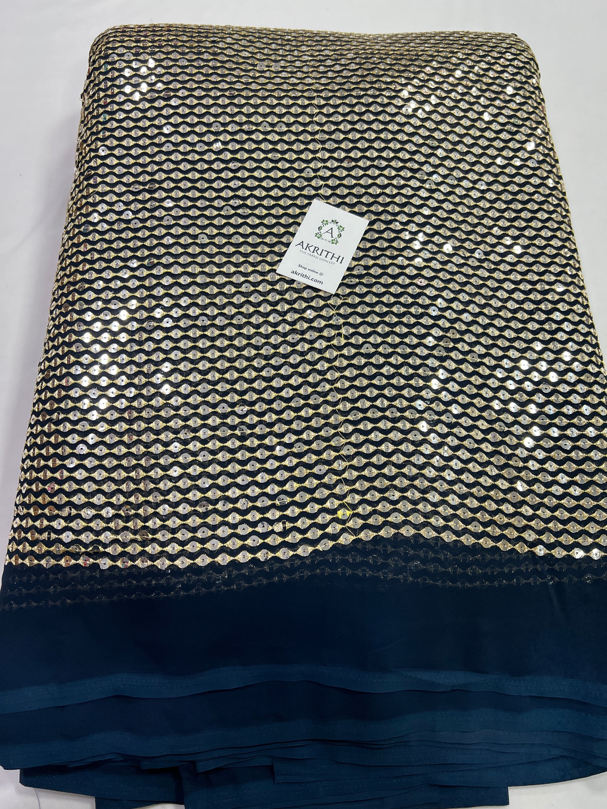 Embroidery on Georgette fabric