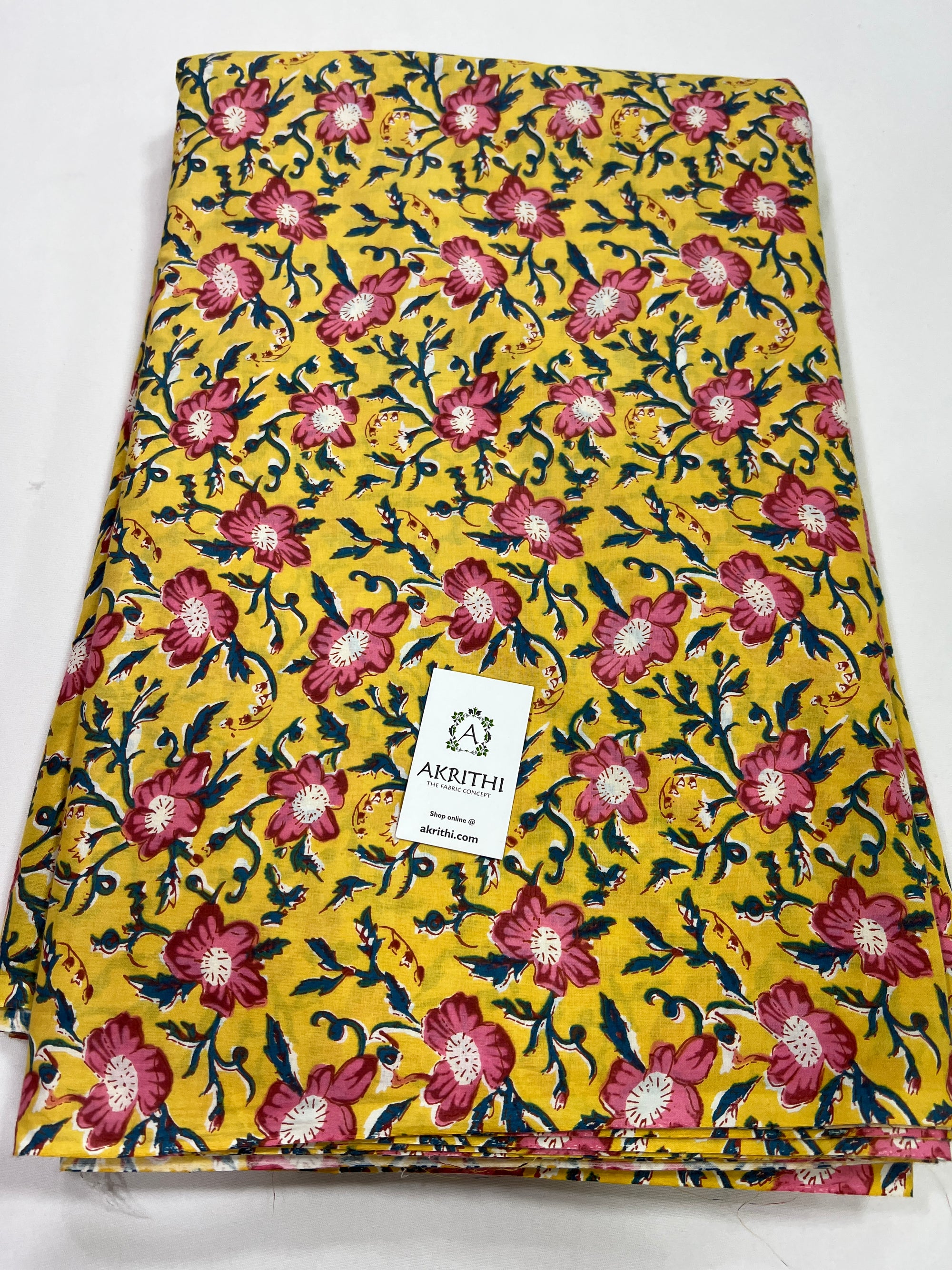 Printed pure cotton fabric