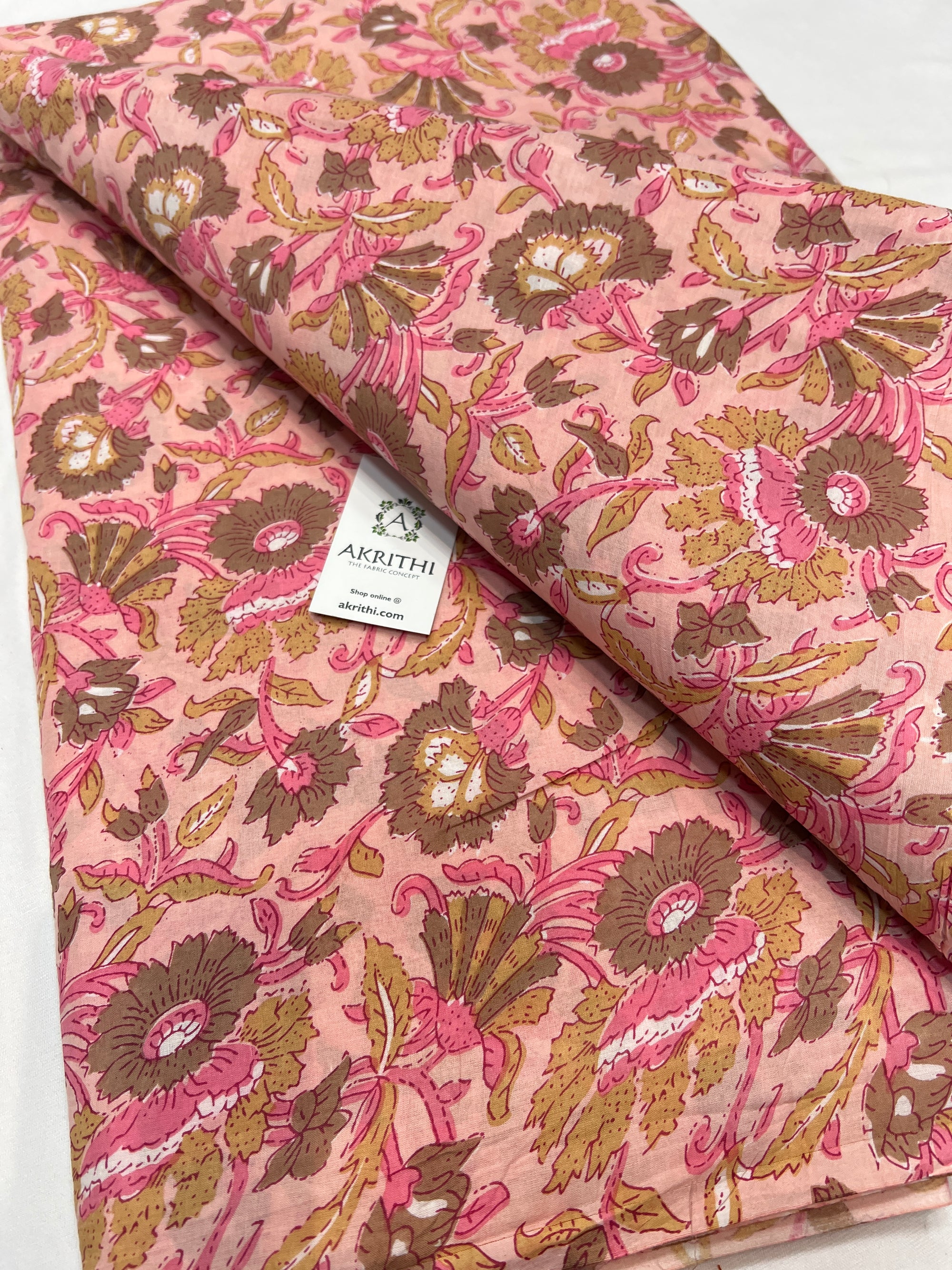 Printed pure cotton fabric