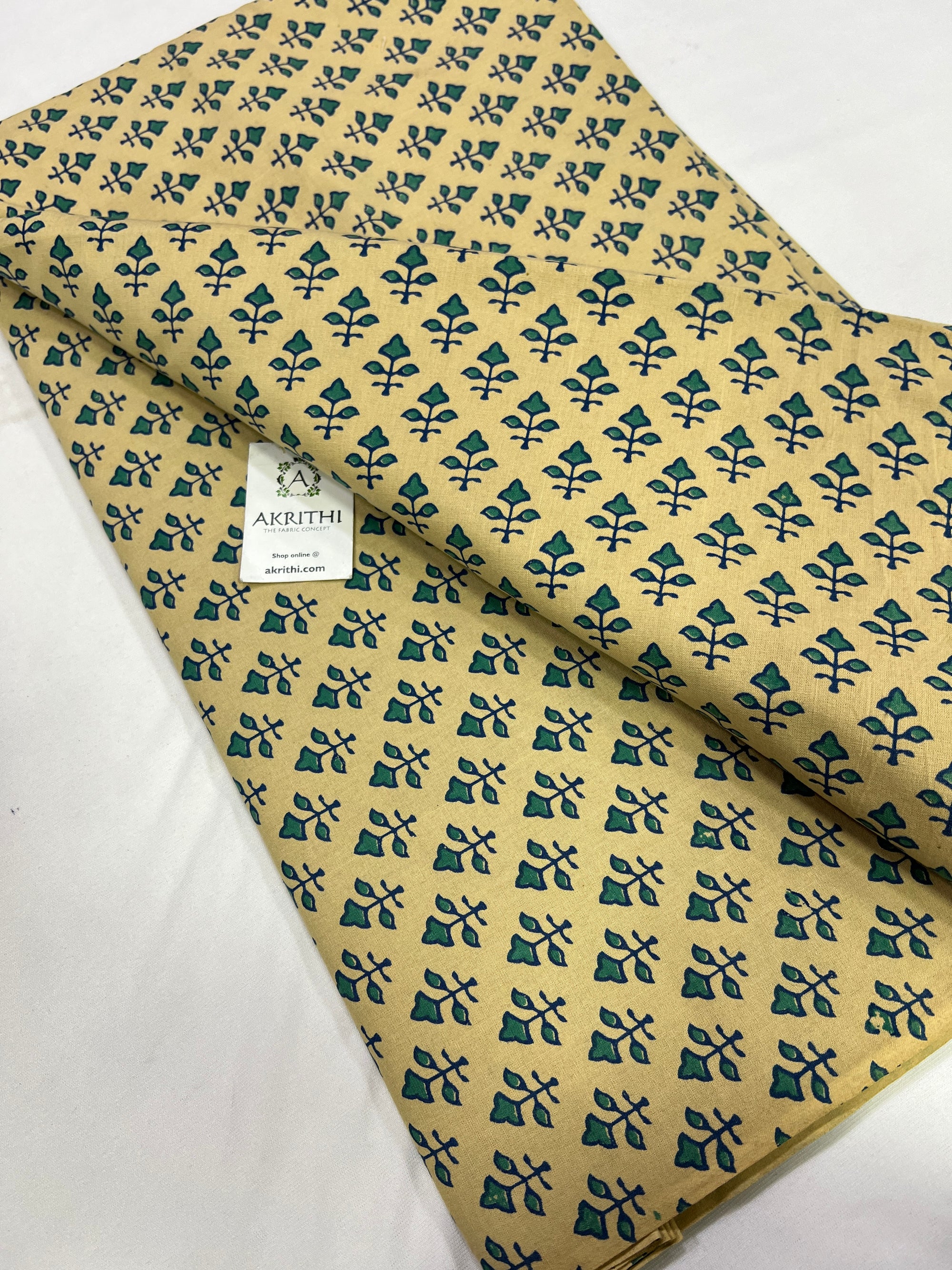 Printed pure cotton fabric
