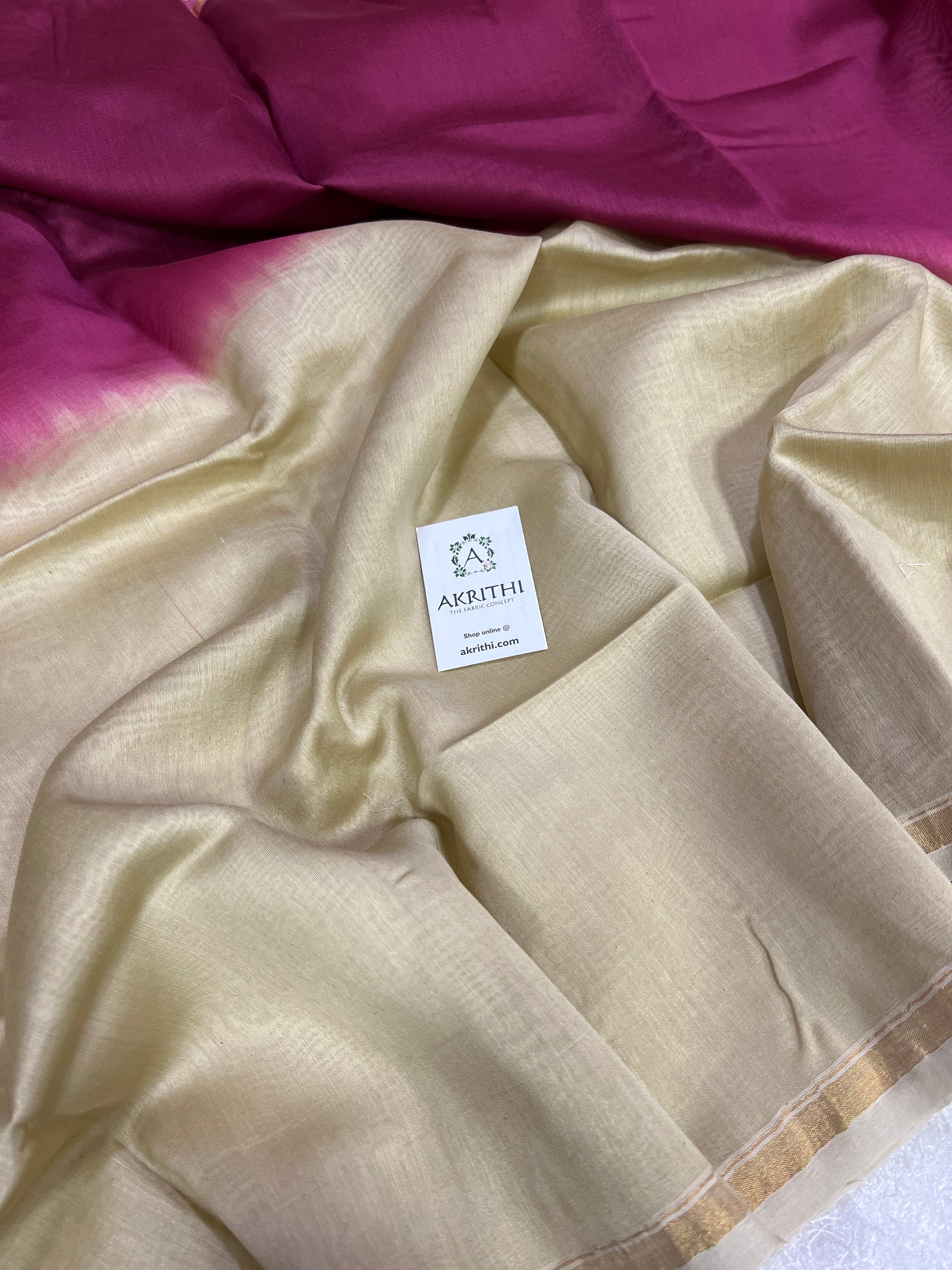 Chanderi shaded fabric