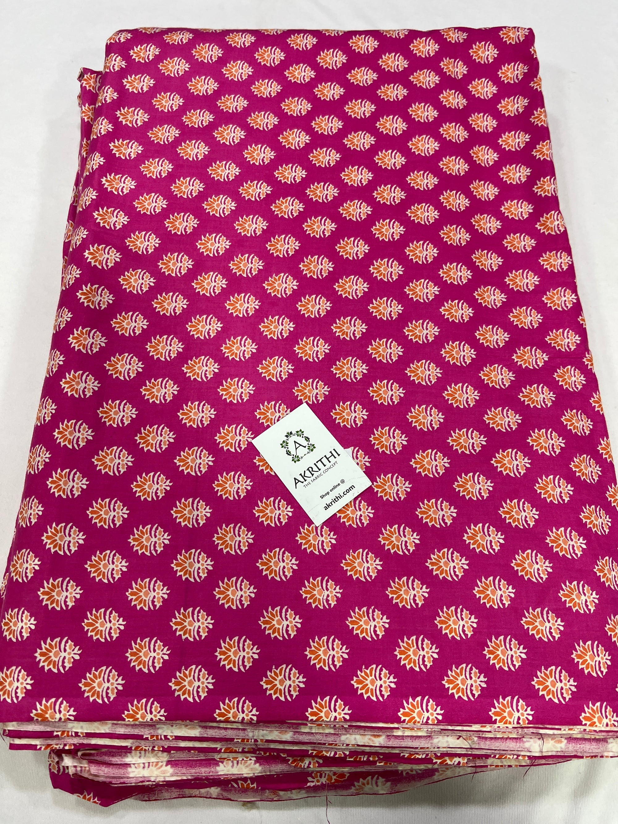 Printed pure cotton fabric