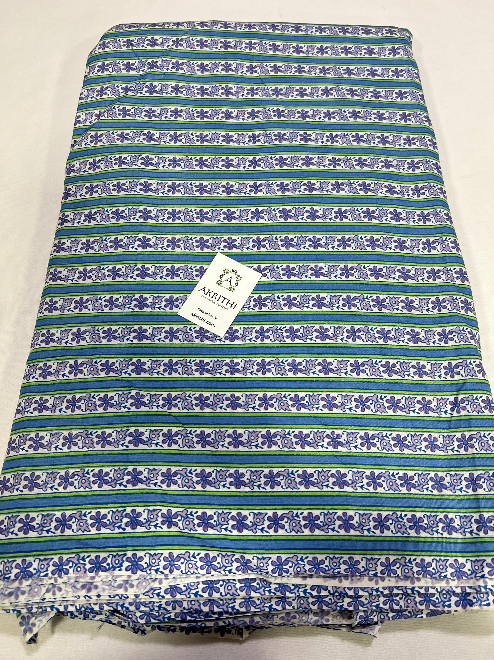 Printed pure cotton fabric