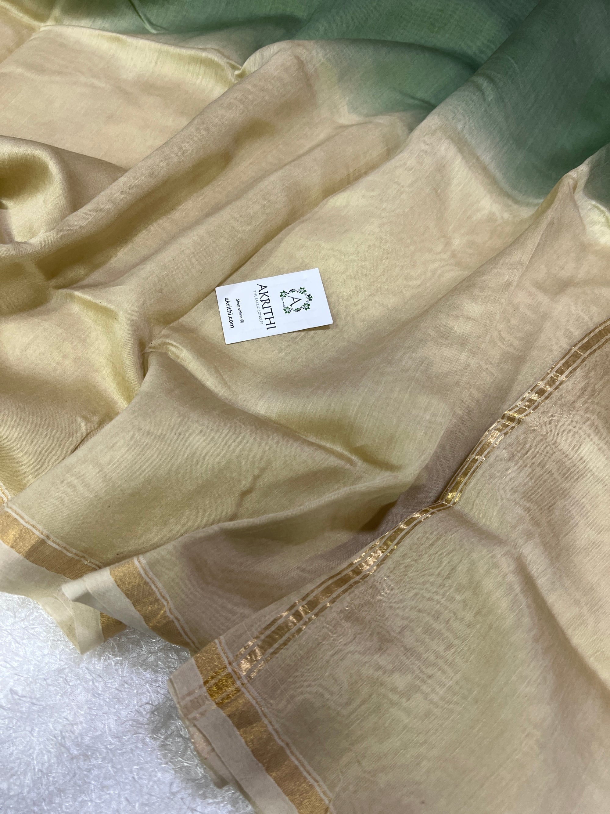 Chanderi shaded fabric