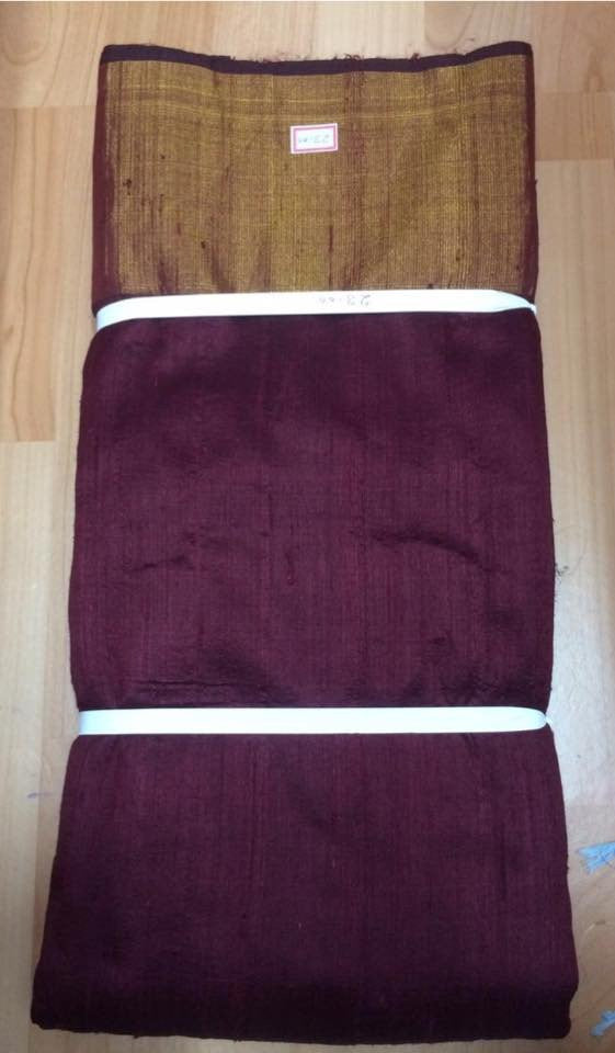 PURE RAW SILK WITH ZARI BORDER FABRIC