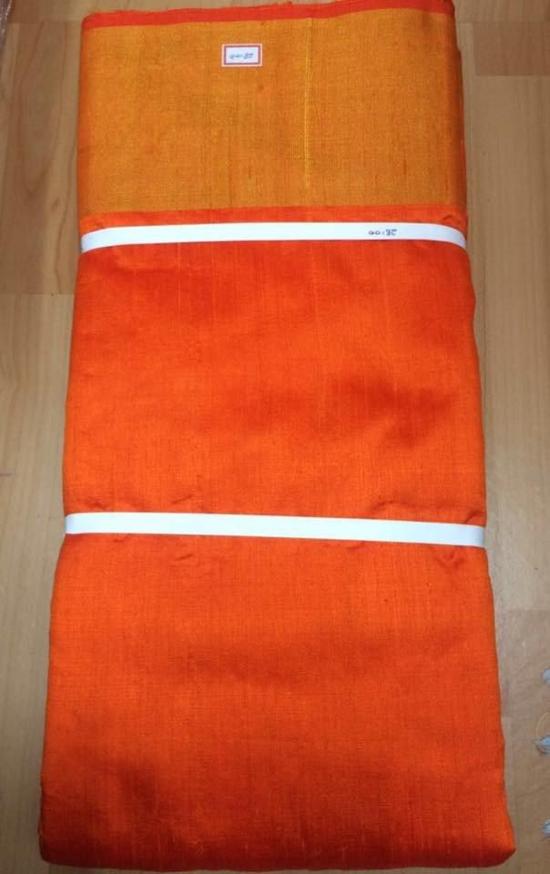 PURE RAW SILK WITH ZARI BORDER FABRIC