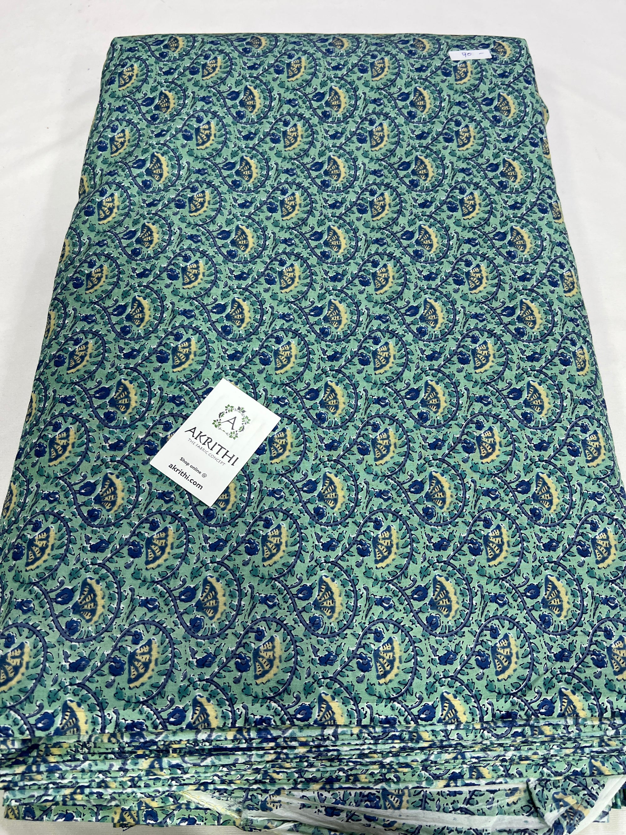 Printed pure cotton fabric
