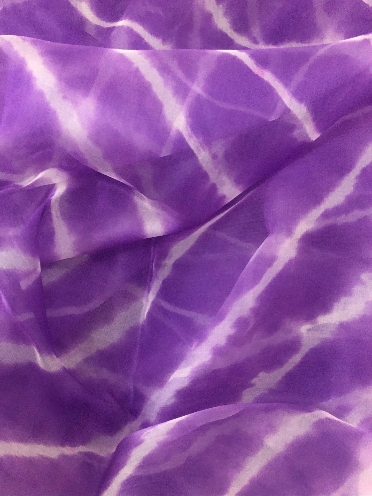 PURE SILK ORGANZA LEHERIYA DUPATTA