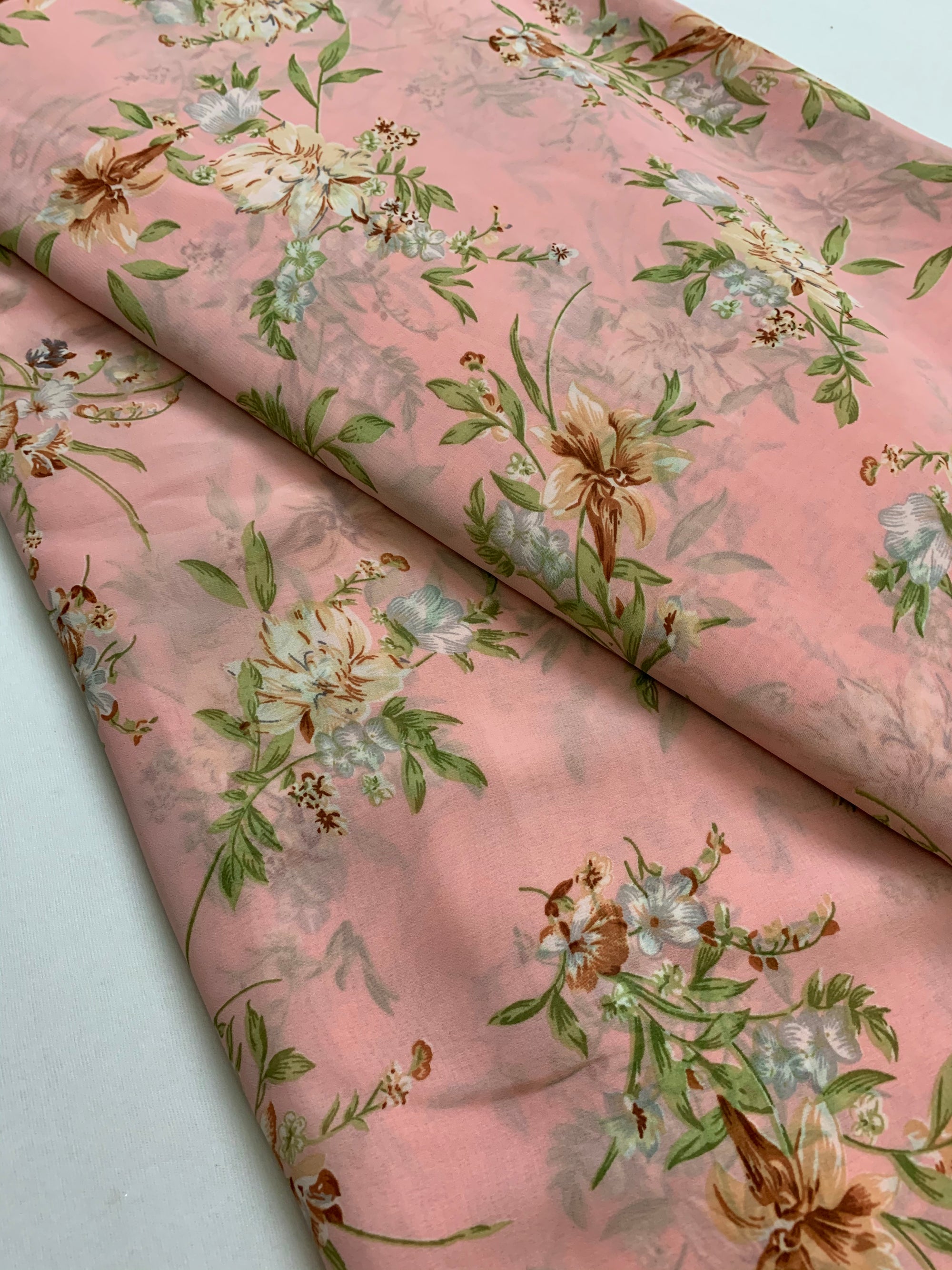 Digital floral Printed georgette fabric