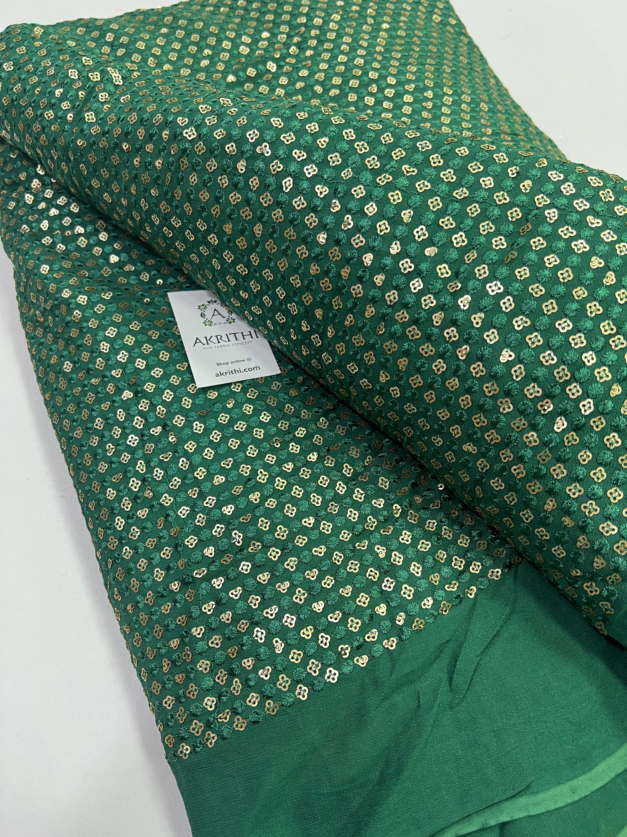 Embroidery on Georgette fabric
