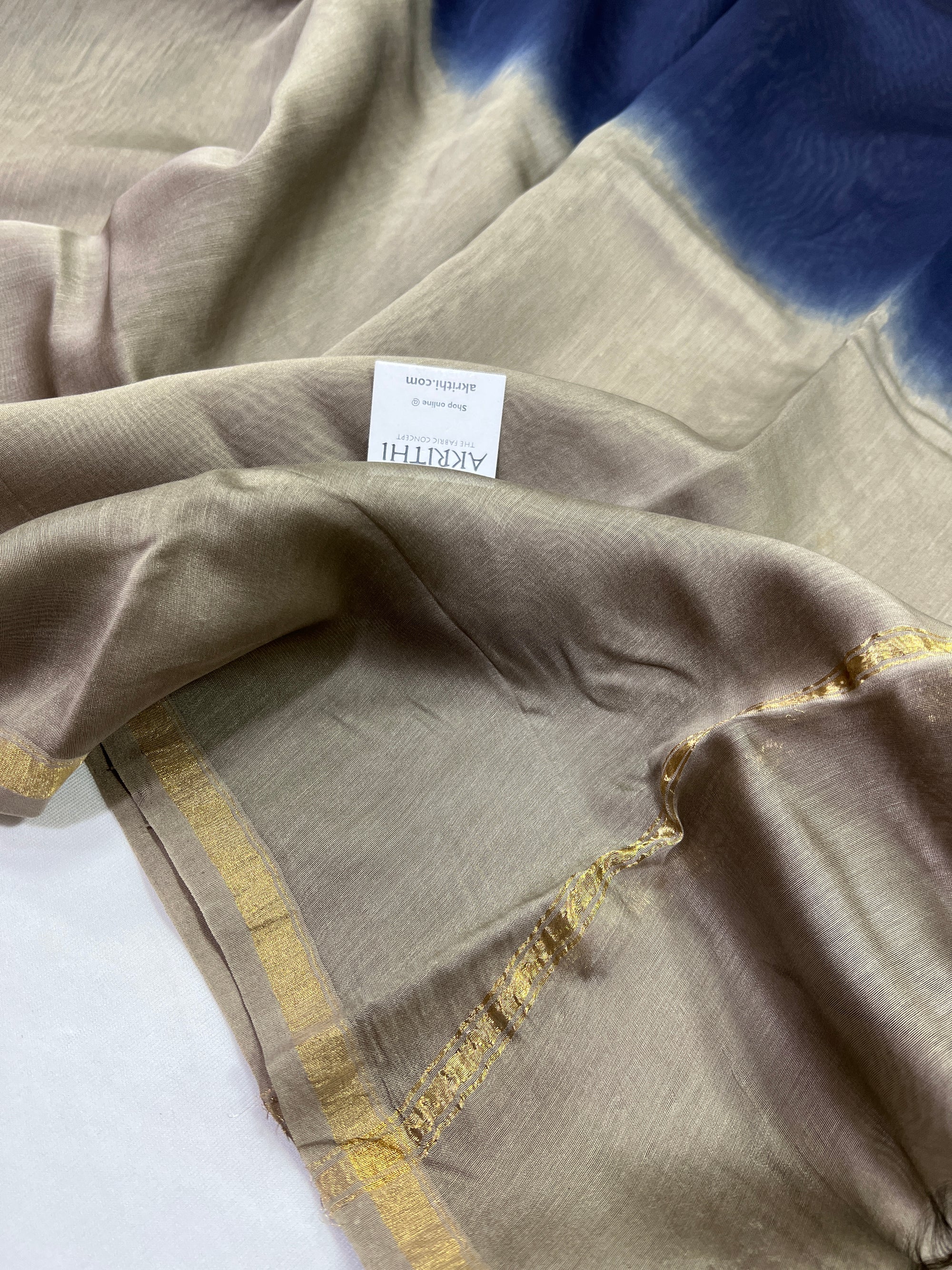 Chanderi shaded fabric