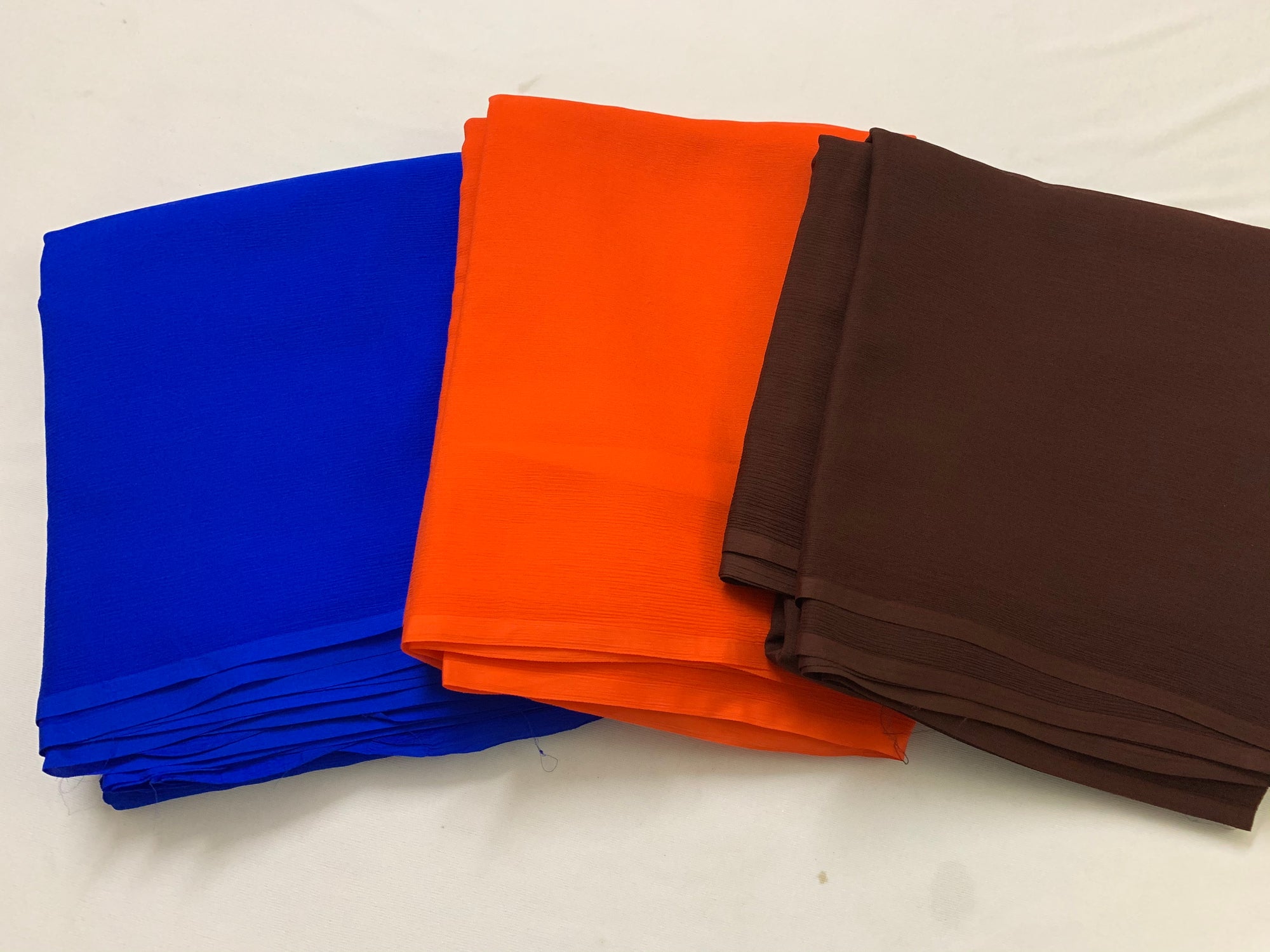 PLATINUM PURE SILK CHIFFON SAREE