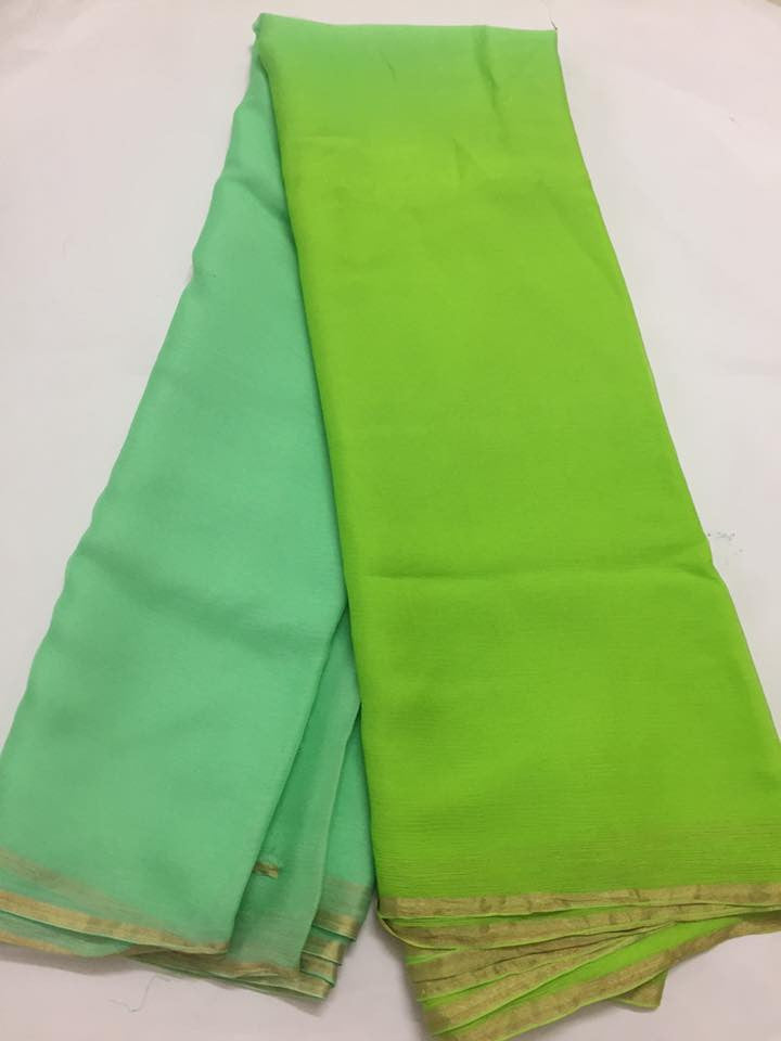 TRIPLE SHADED SAREE. main image 0