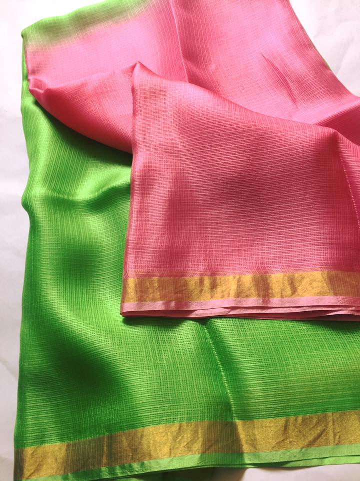 Pure kota silk double shade dupatta