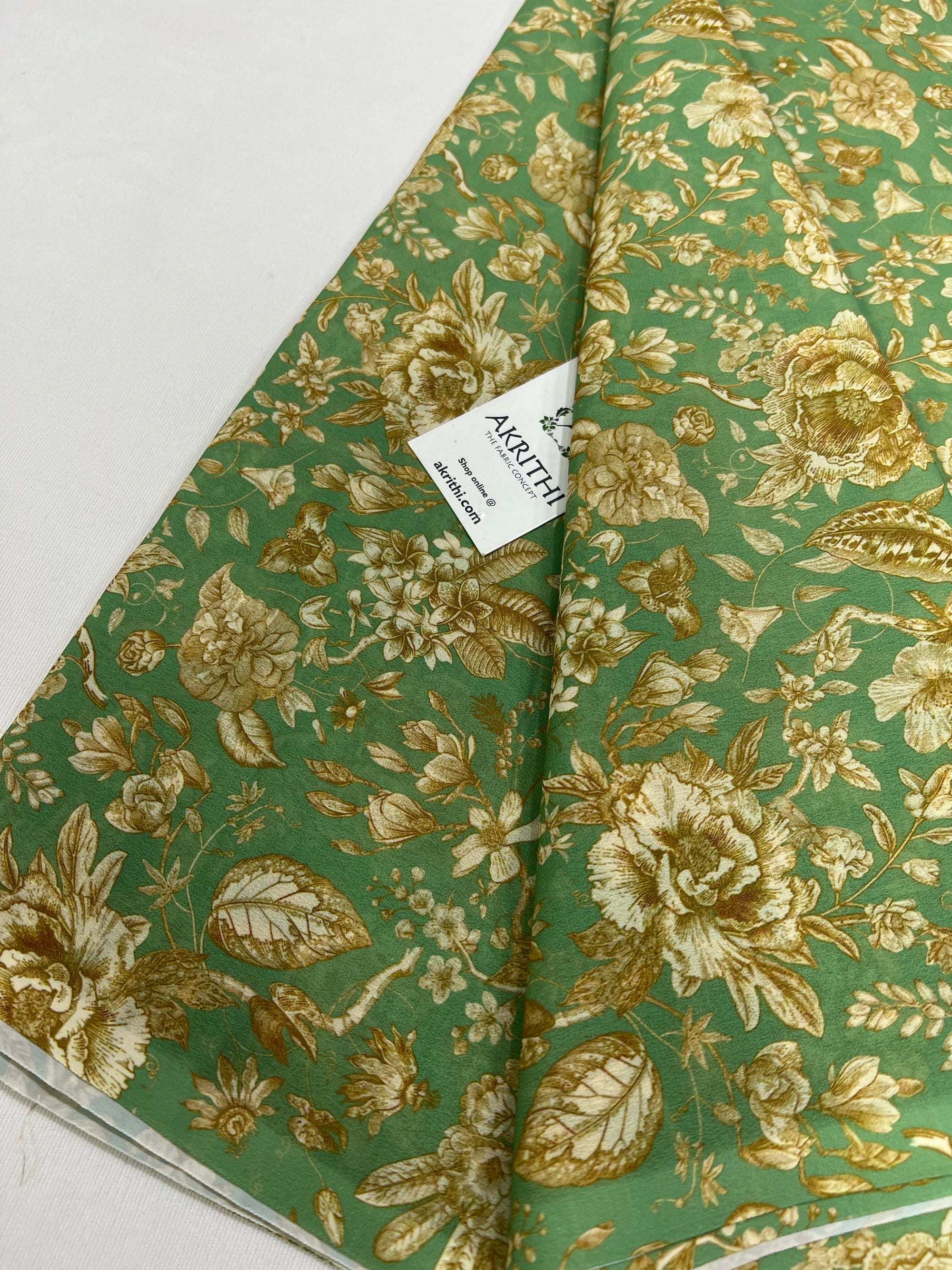 Digital floral printed georgette fabric