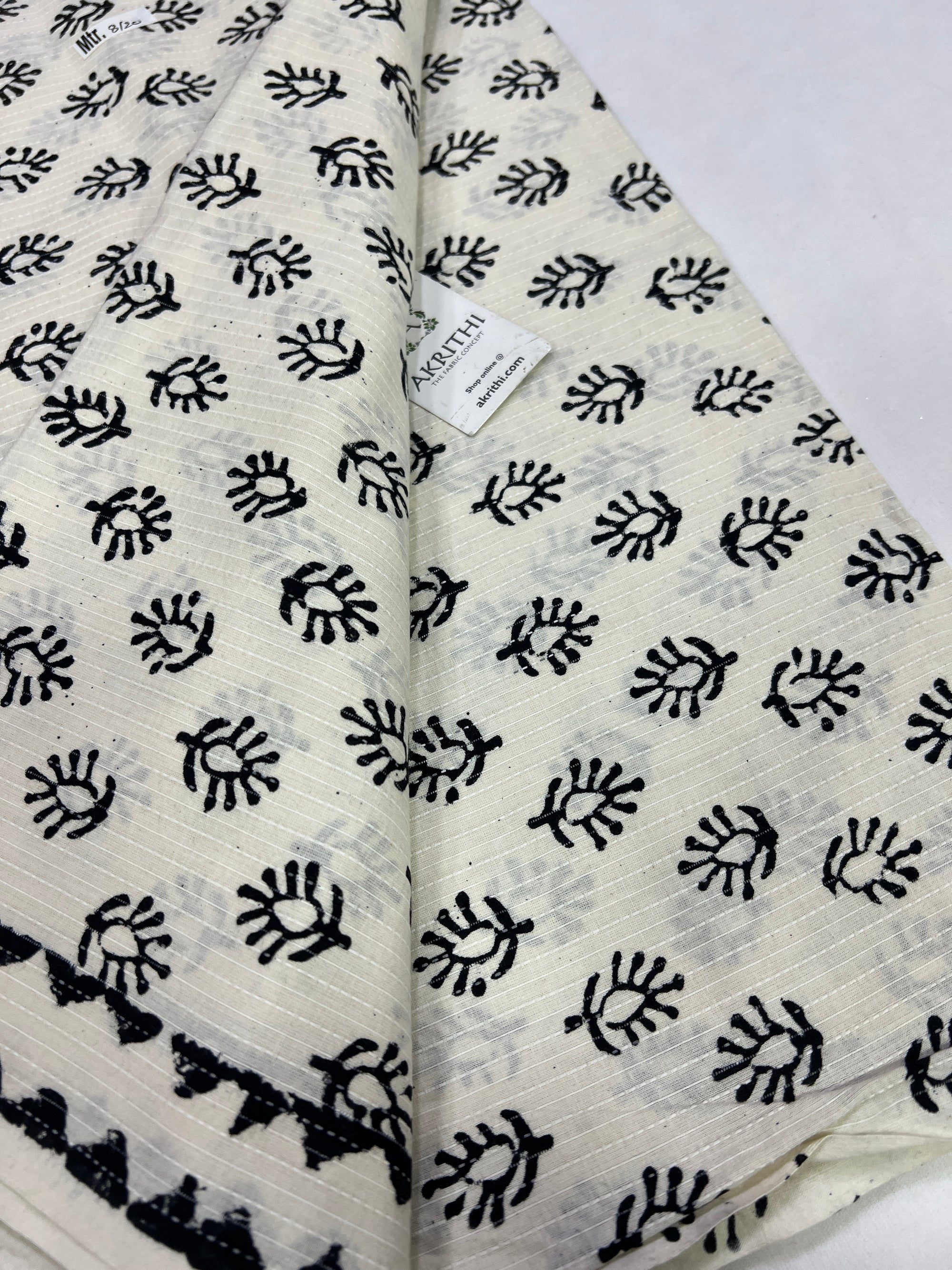 Kantha pure cotton fabric