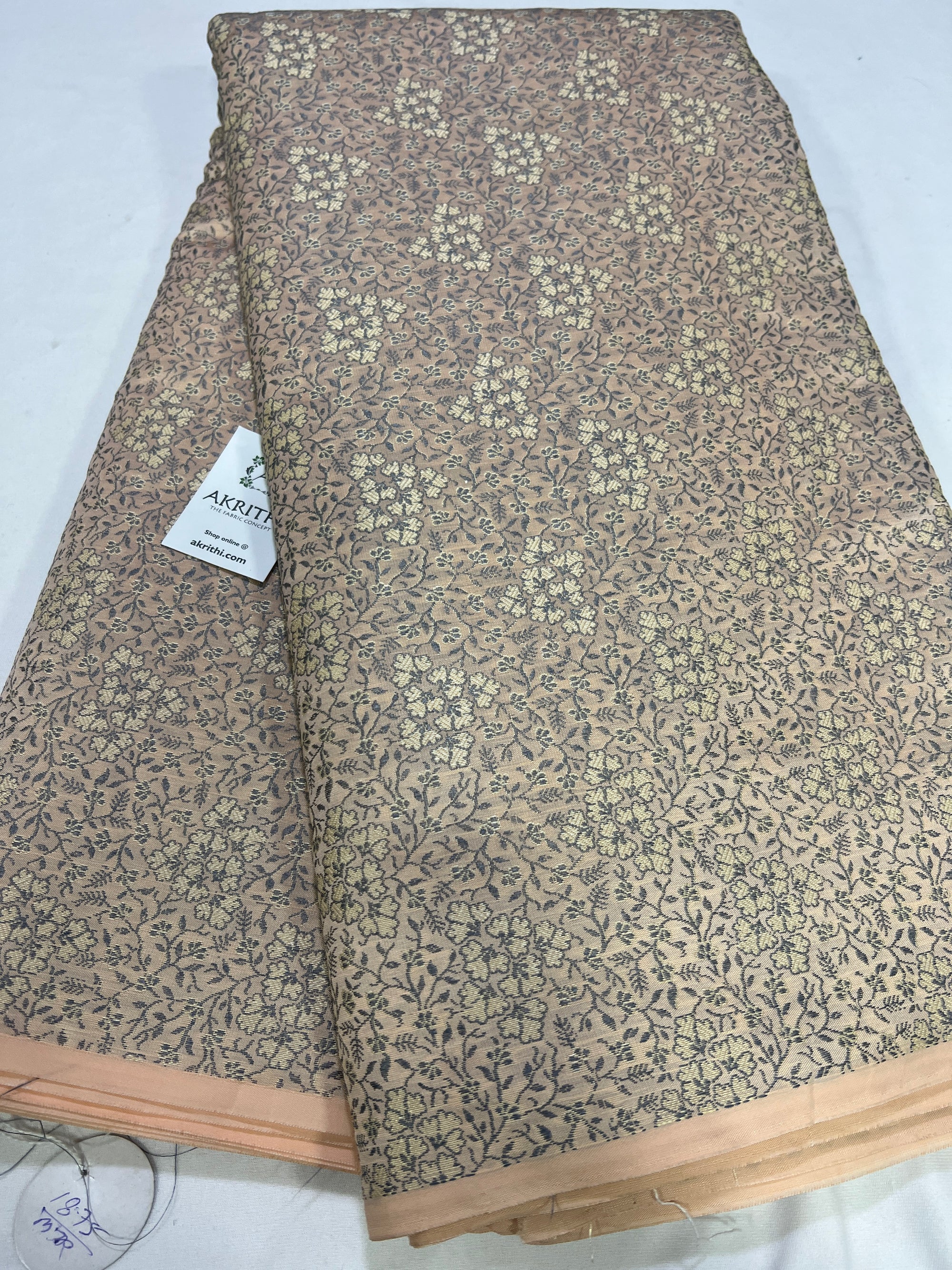 Banarasi brocade fabric without zari