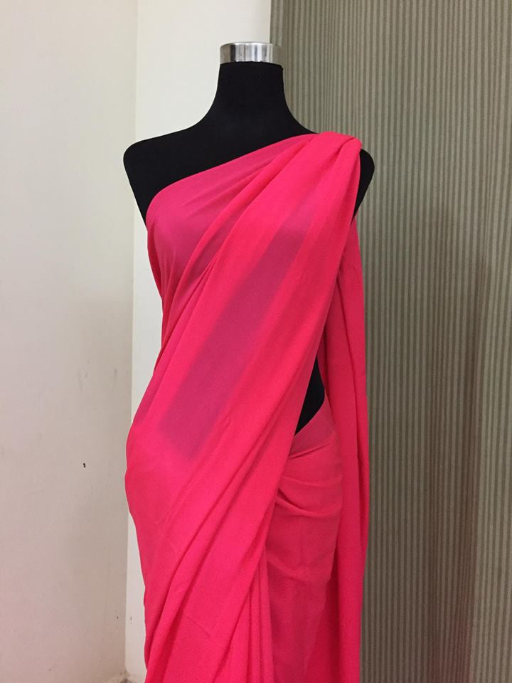 Pure crepe silk saree