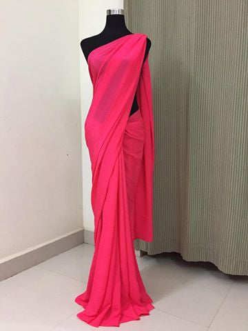 Pure crepe silk saree