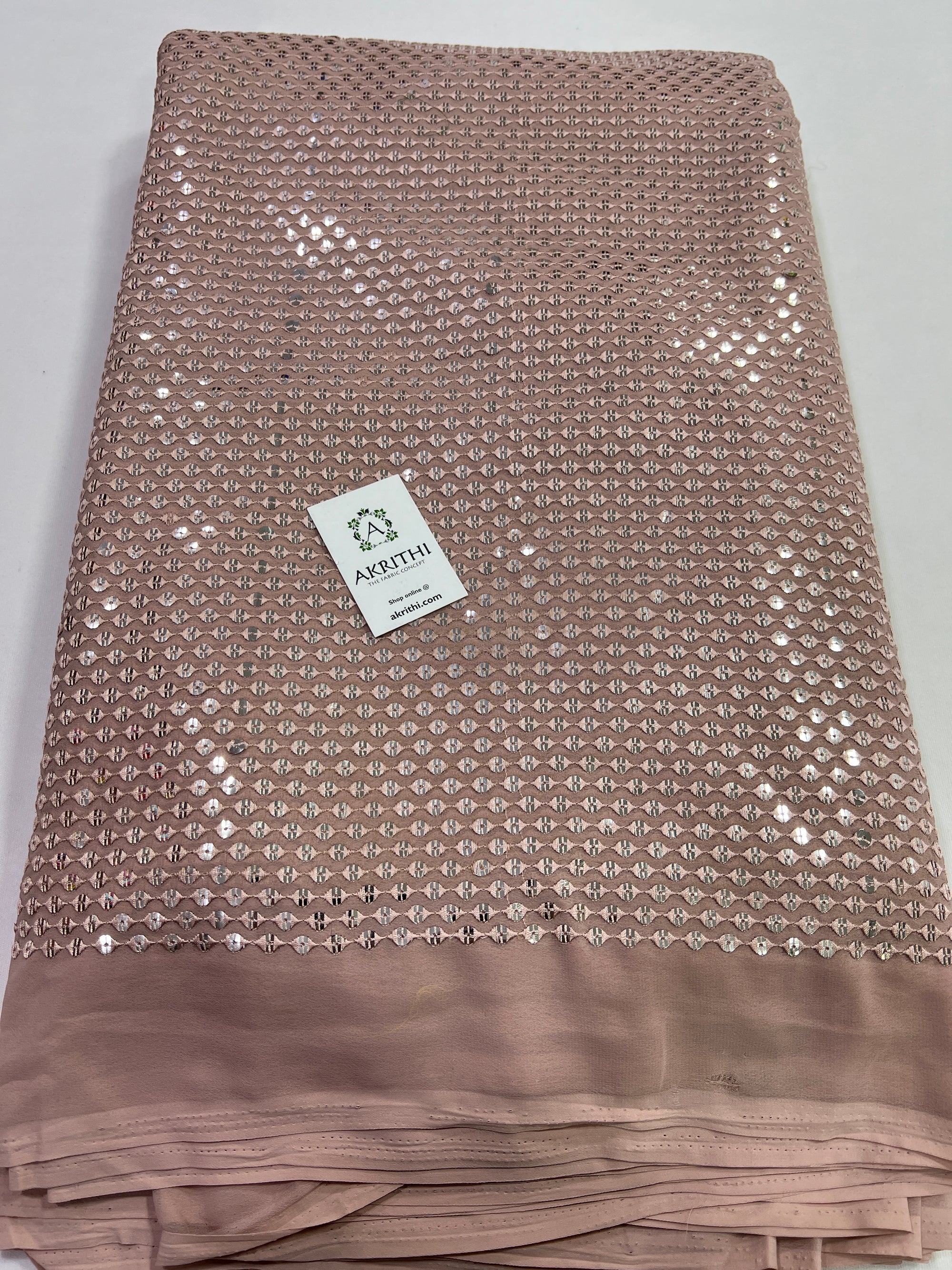 Embroidery on Georgette fabric