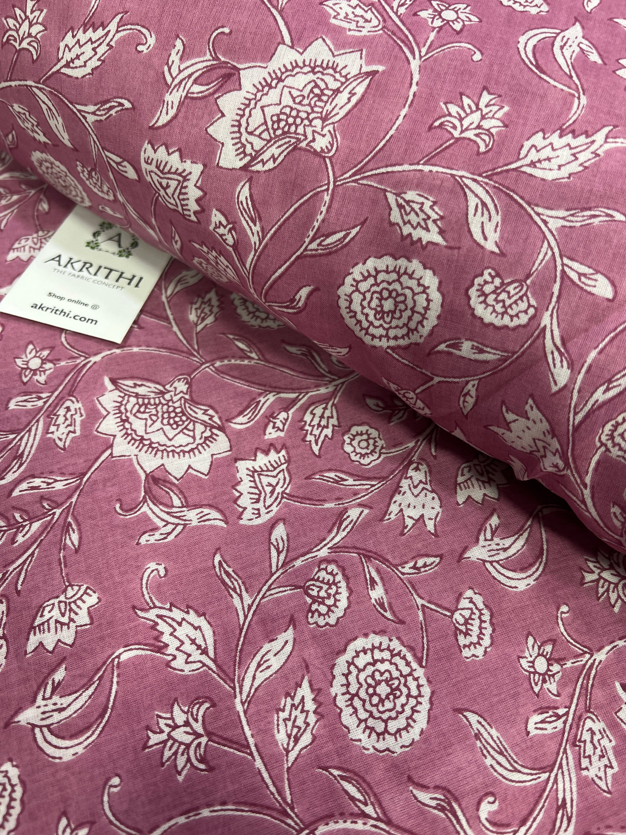 Printed pure cotton fabric