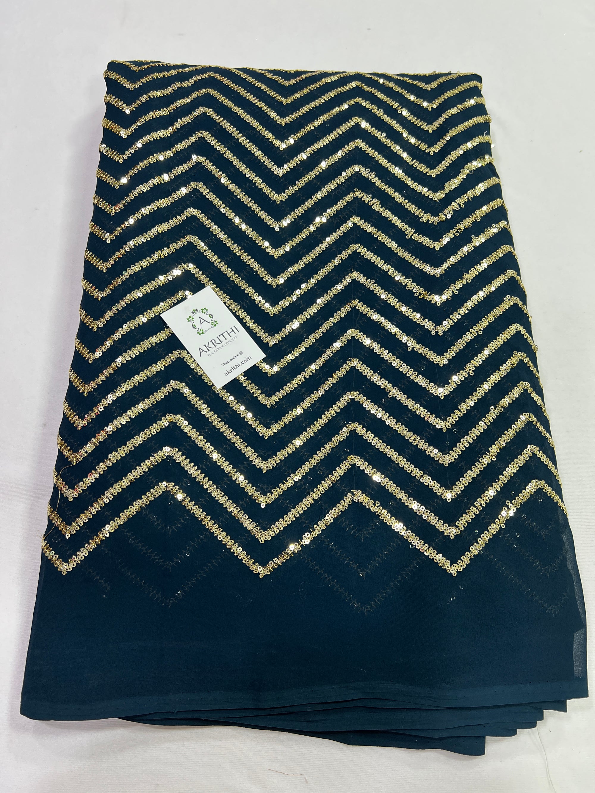 Embroidery on georgette fabric