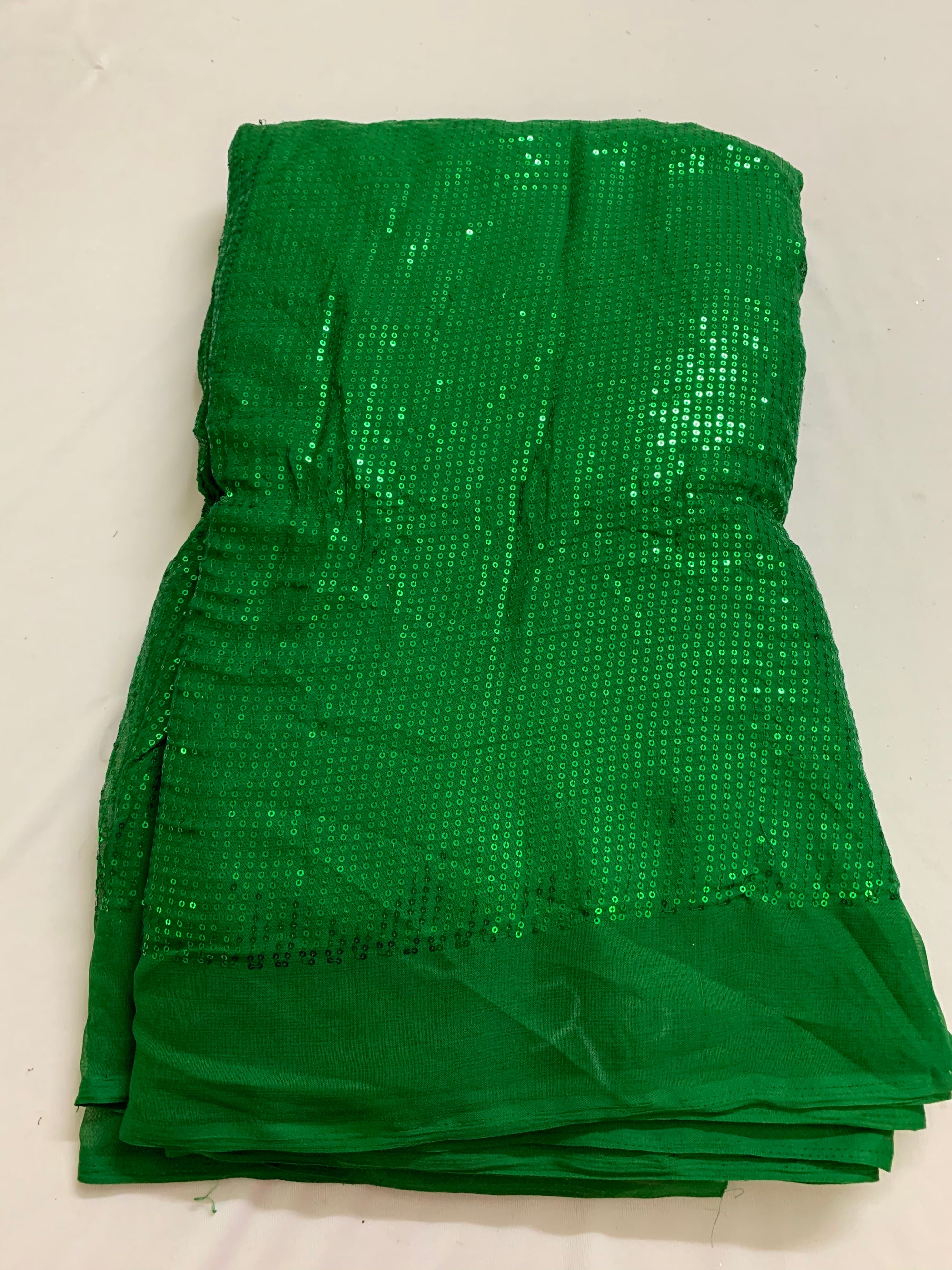 Sequins on georgette fabric