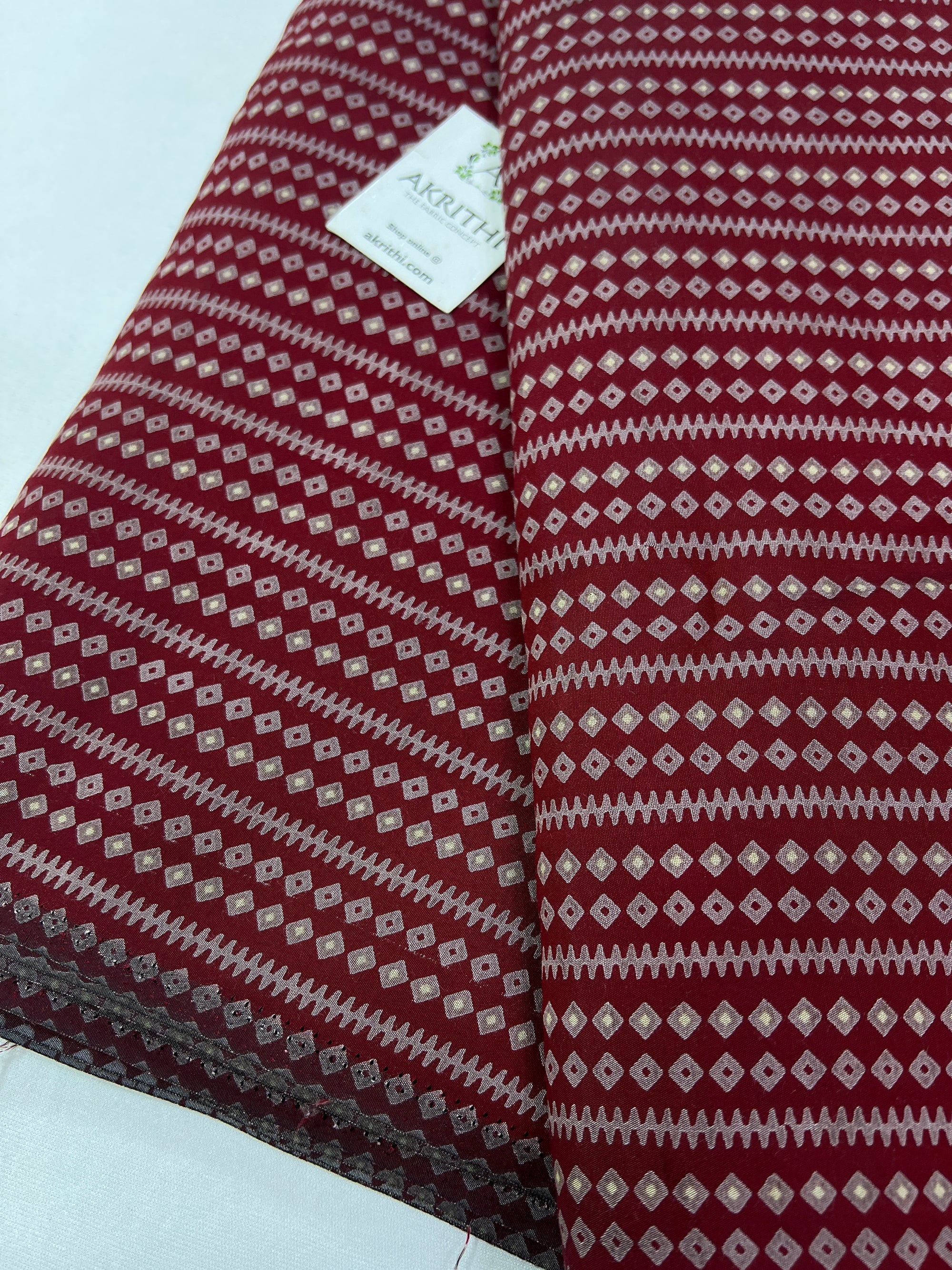 Digital printed silk fabric