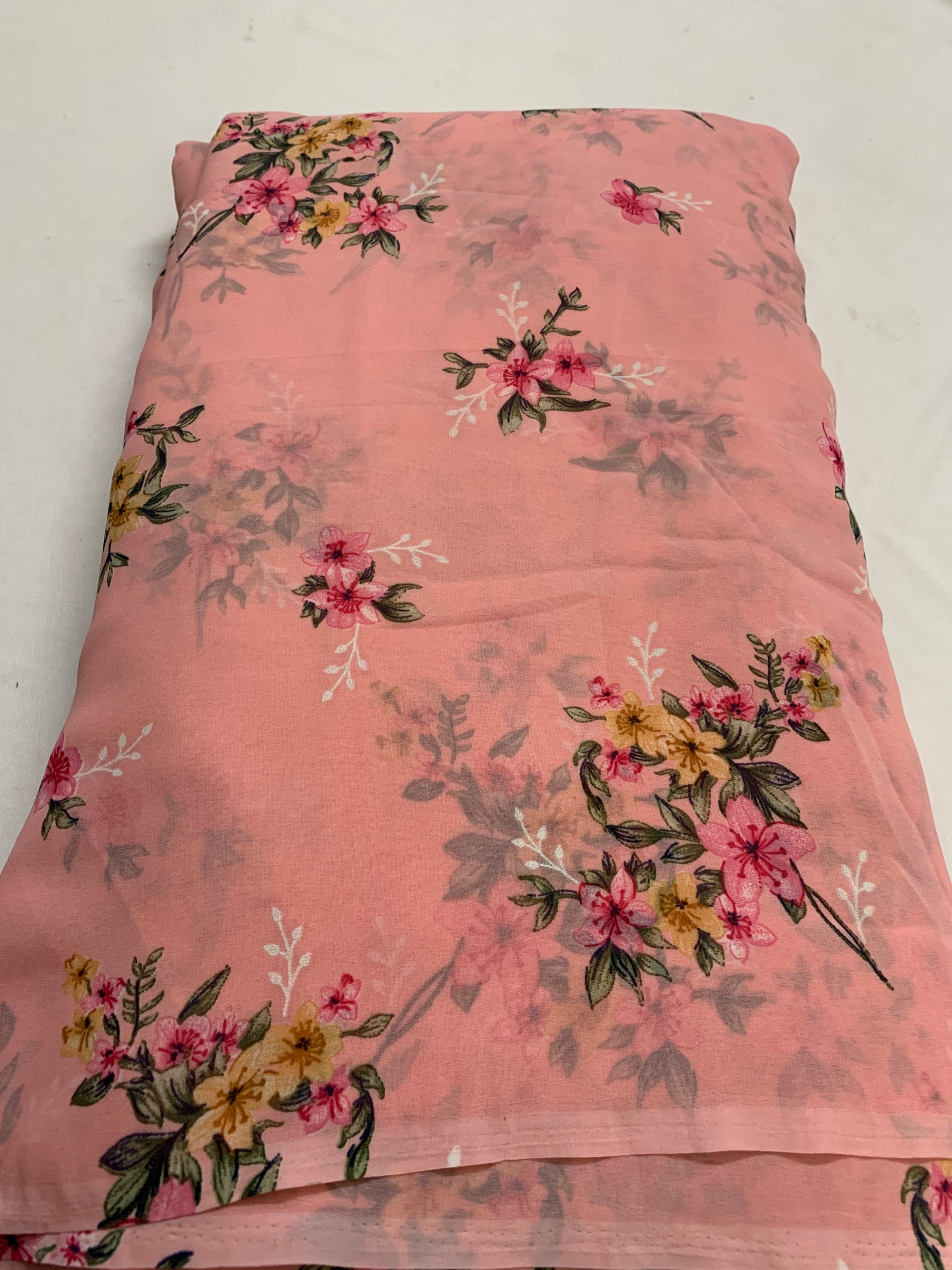 Digital floral Printed georgette fabric