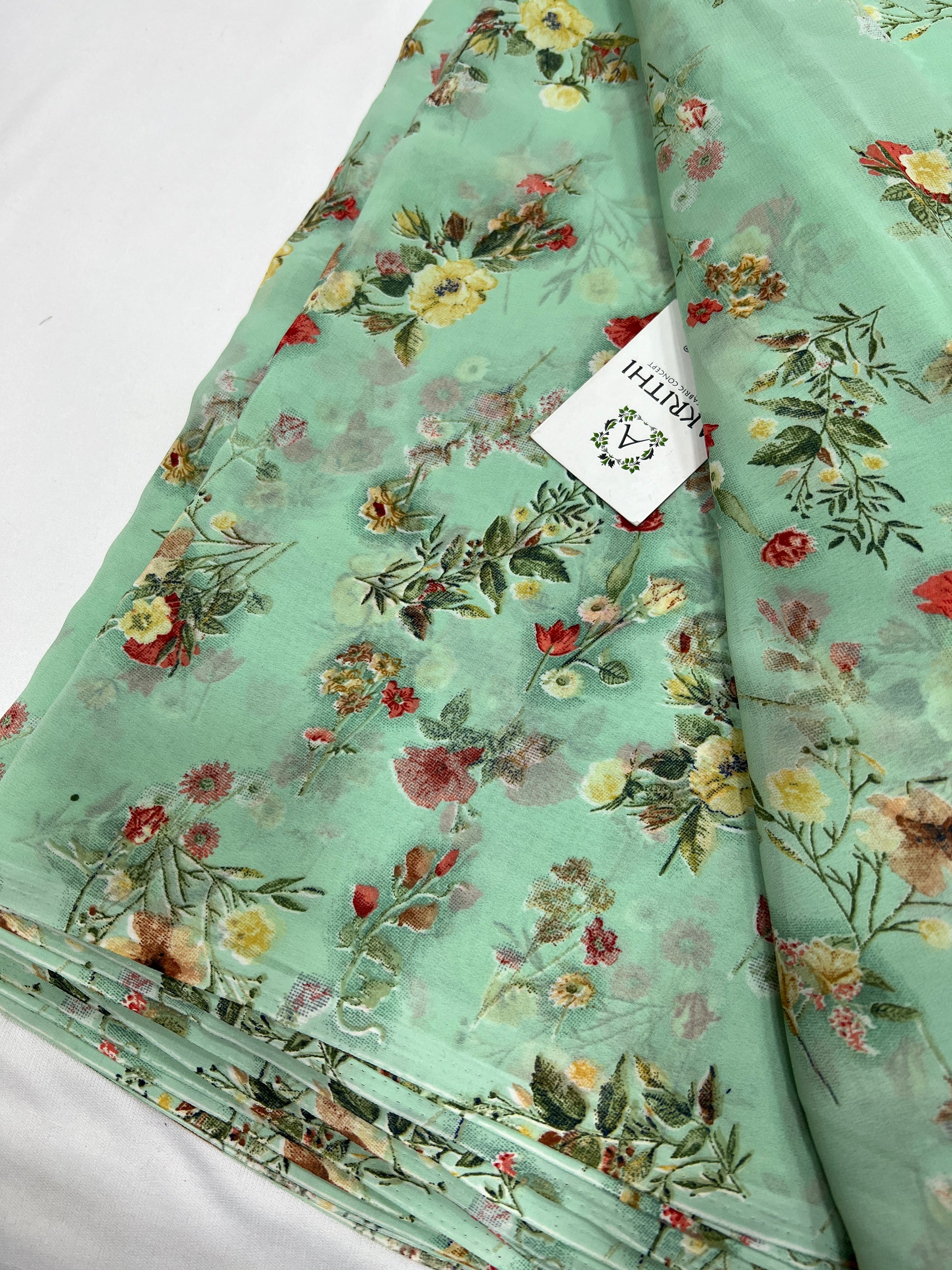 Floral printed georgette fabric