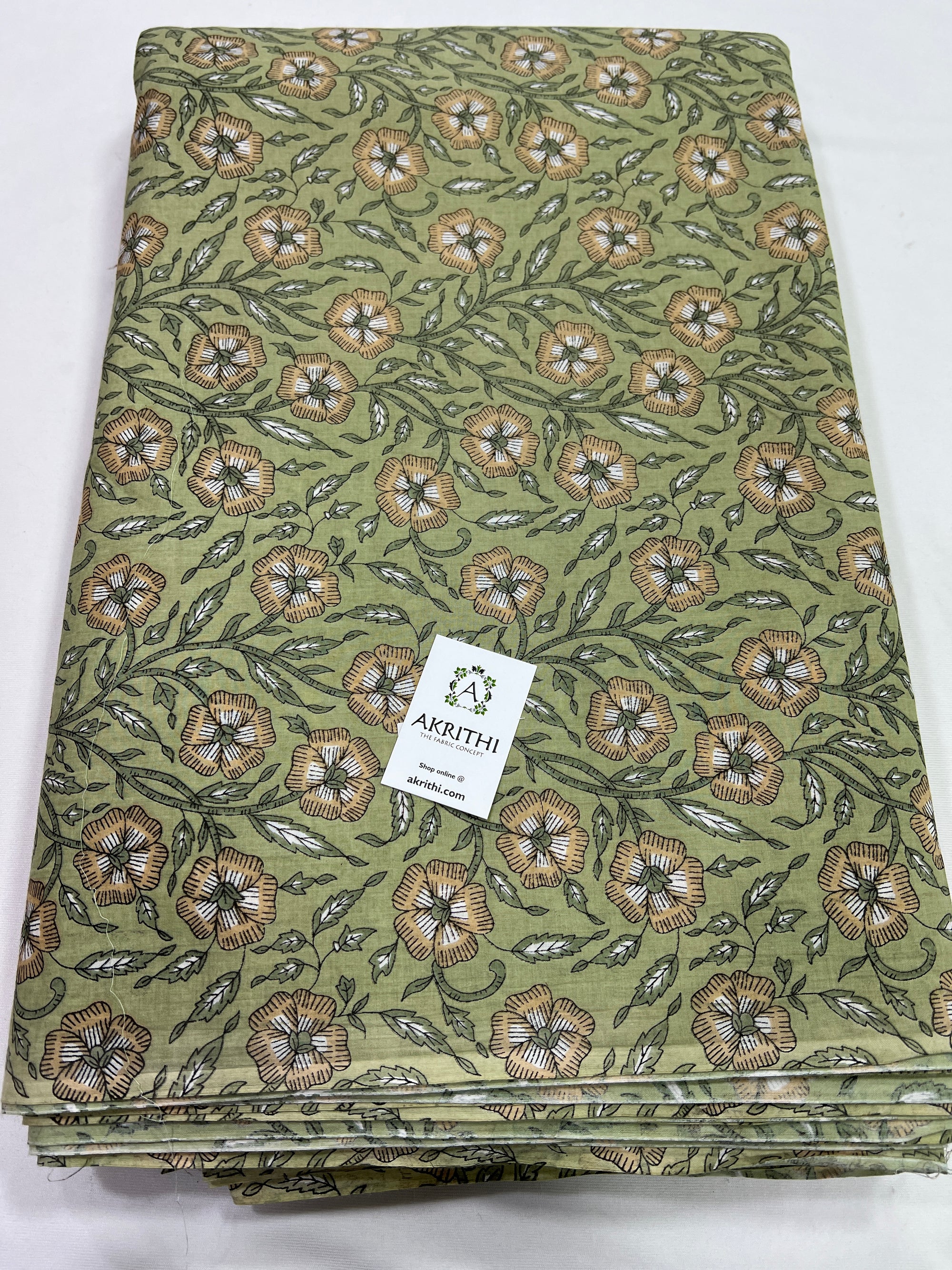 Printed pure cotton fabric